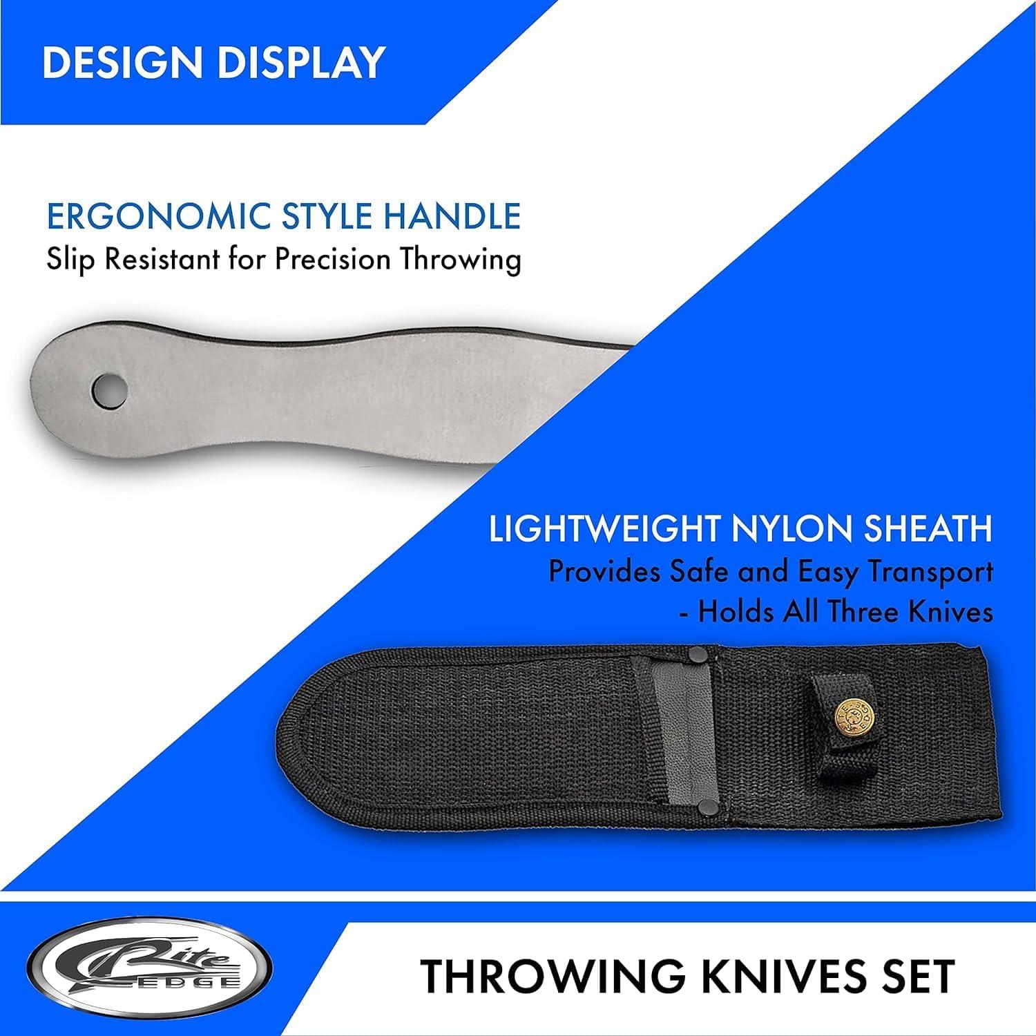 Conjunto de cuchillos de acero inoxidable SZCO 3 piezas 25.4 cm