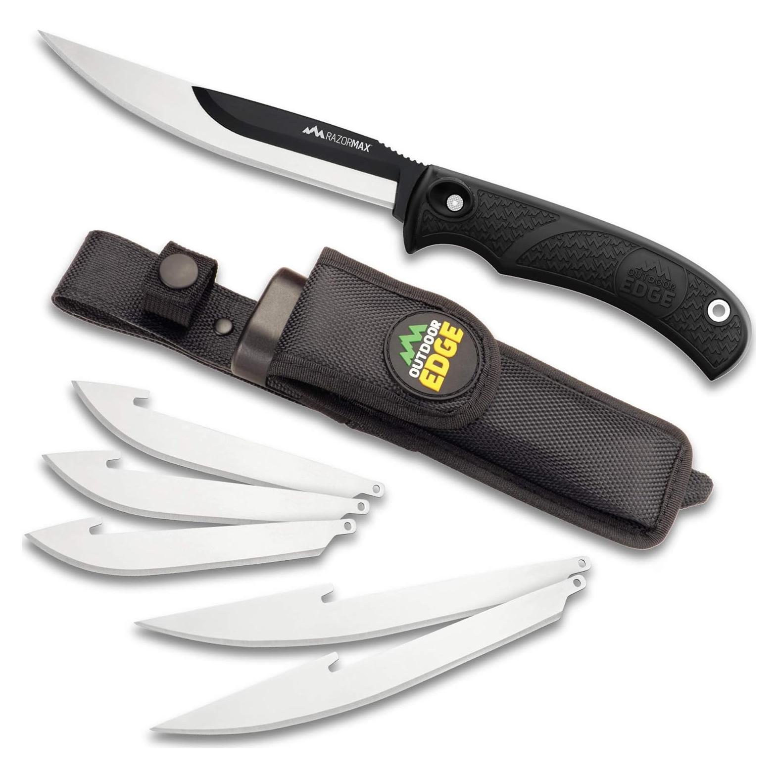 Cuchillo de Caza Outdoor Edge RazorMax 3.5" Reemplazable Negro