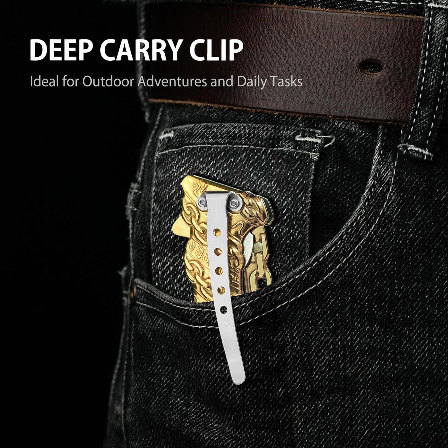 Cuchillo de Bolsillo NedFoss Cadena Plegable 20.32 cm Oro