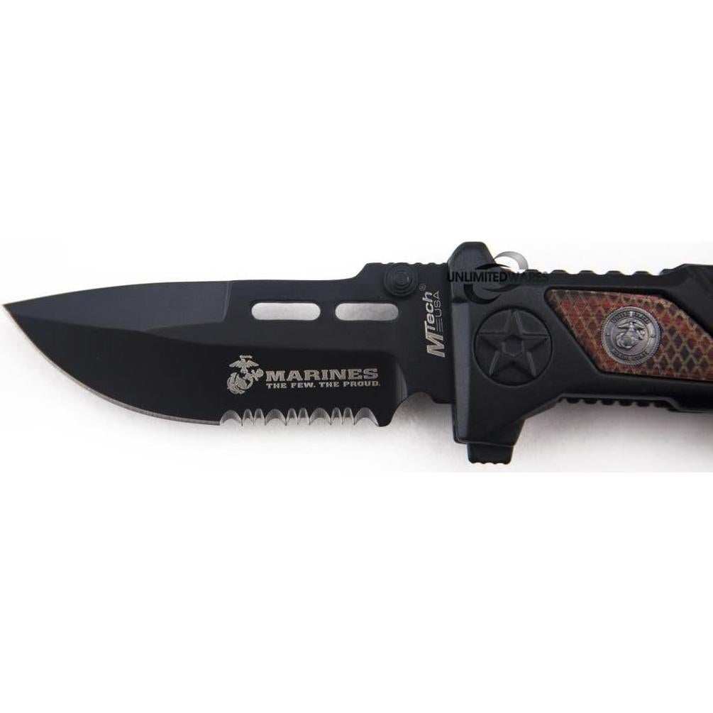 Cuchillo Plegable Marines Iron Mike 13.34 cm Acero Carbono