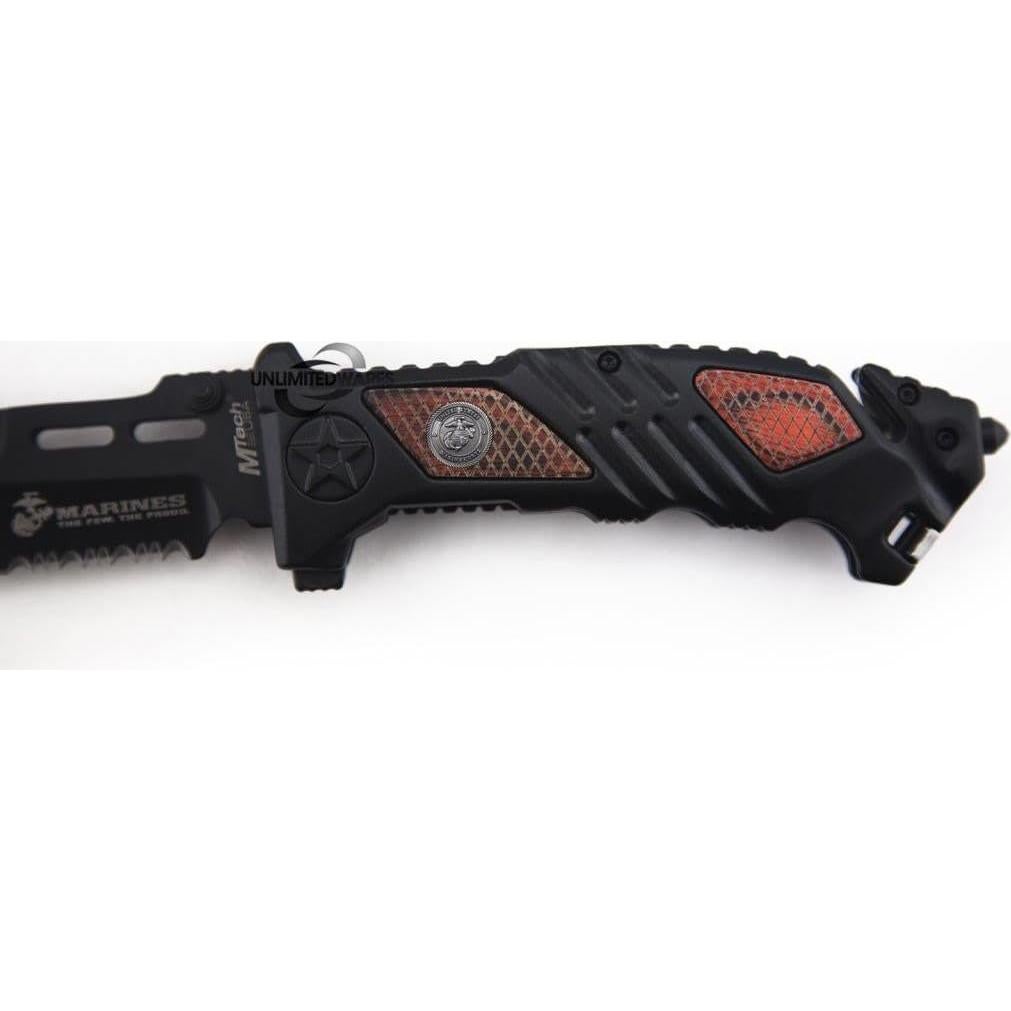 Cuchillo Plegable Marines Iron Mike 13.34 cm Acero Carbono