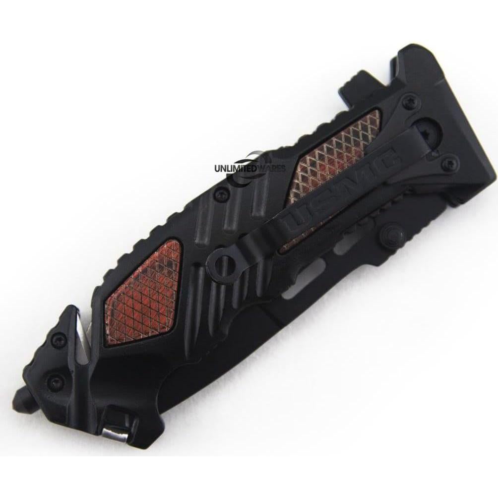 Cuchillo Plegable Marines Iron Mike 13.34 cm Acero Carbono