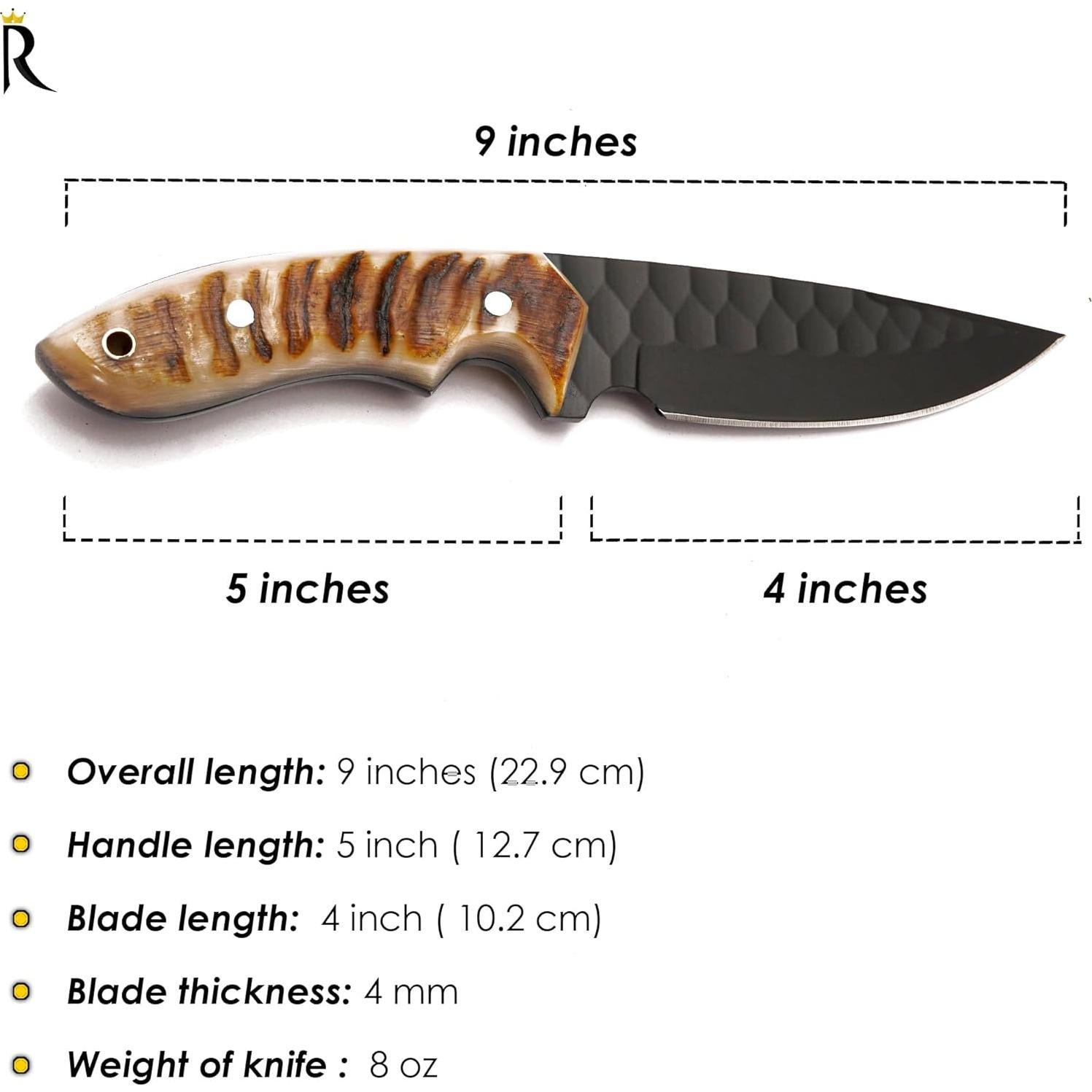 Cuchillo de Caza Regal Edge REK-Trex 5" Acero al Carbono