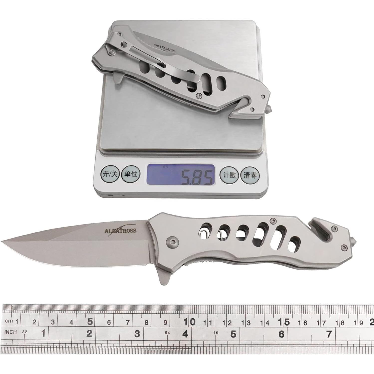 Cuchillo de bolsillo plegable ALBATROSS multifuncional 19.05 cm