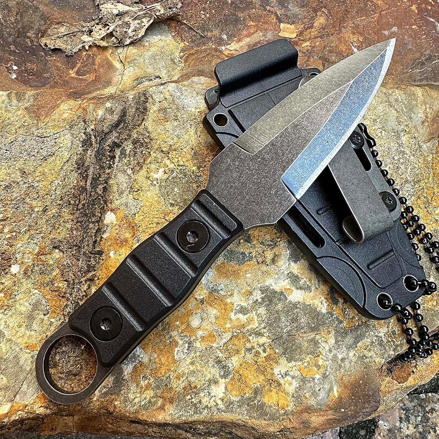 Cuchillo Fijo de Supervivencia WILD TACTICAL 3" Acero Inoxidable