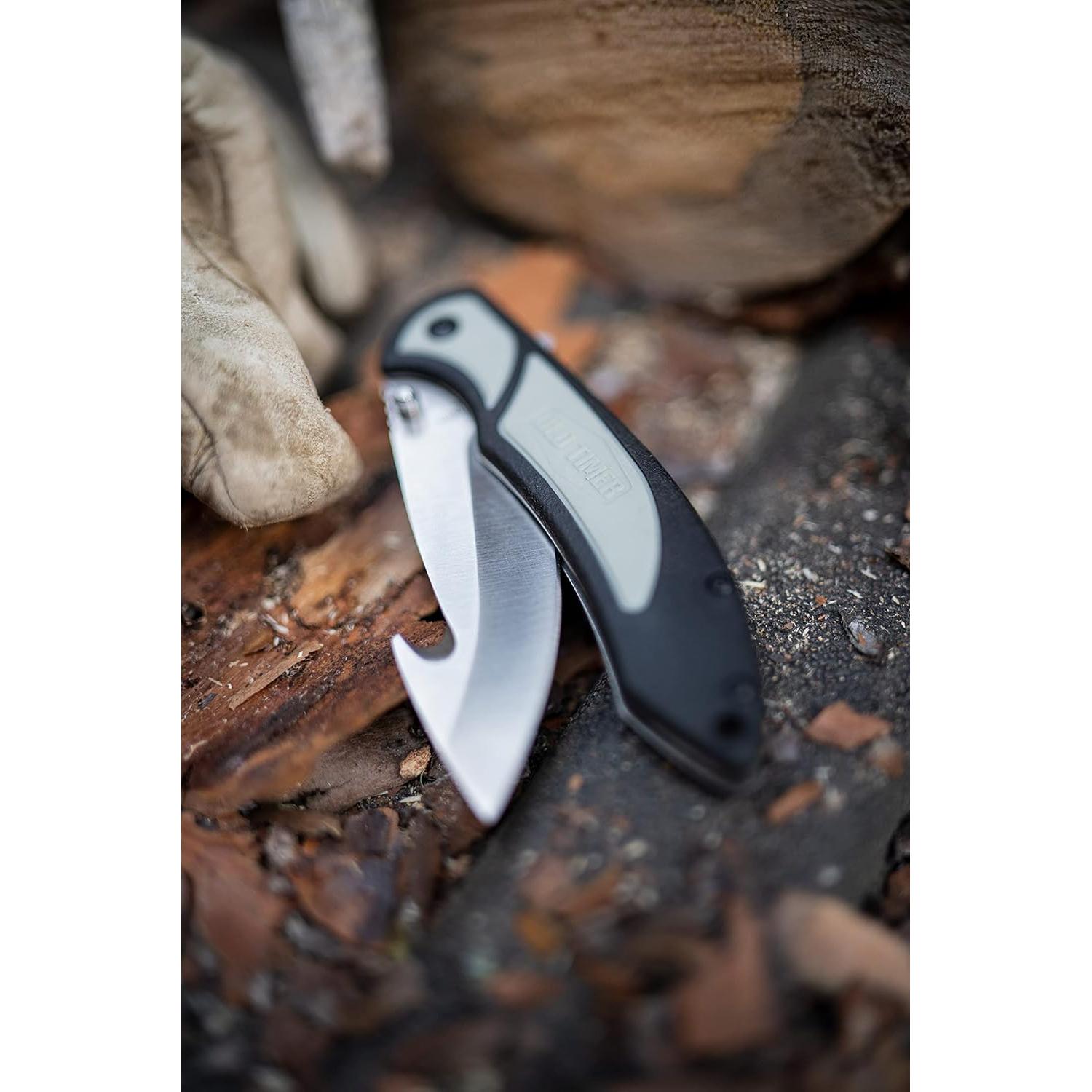 Cuchillo Plegable Viejo Timer PRONTO 20.32 cm Gancho Tripas