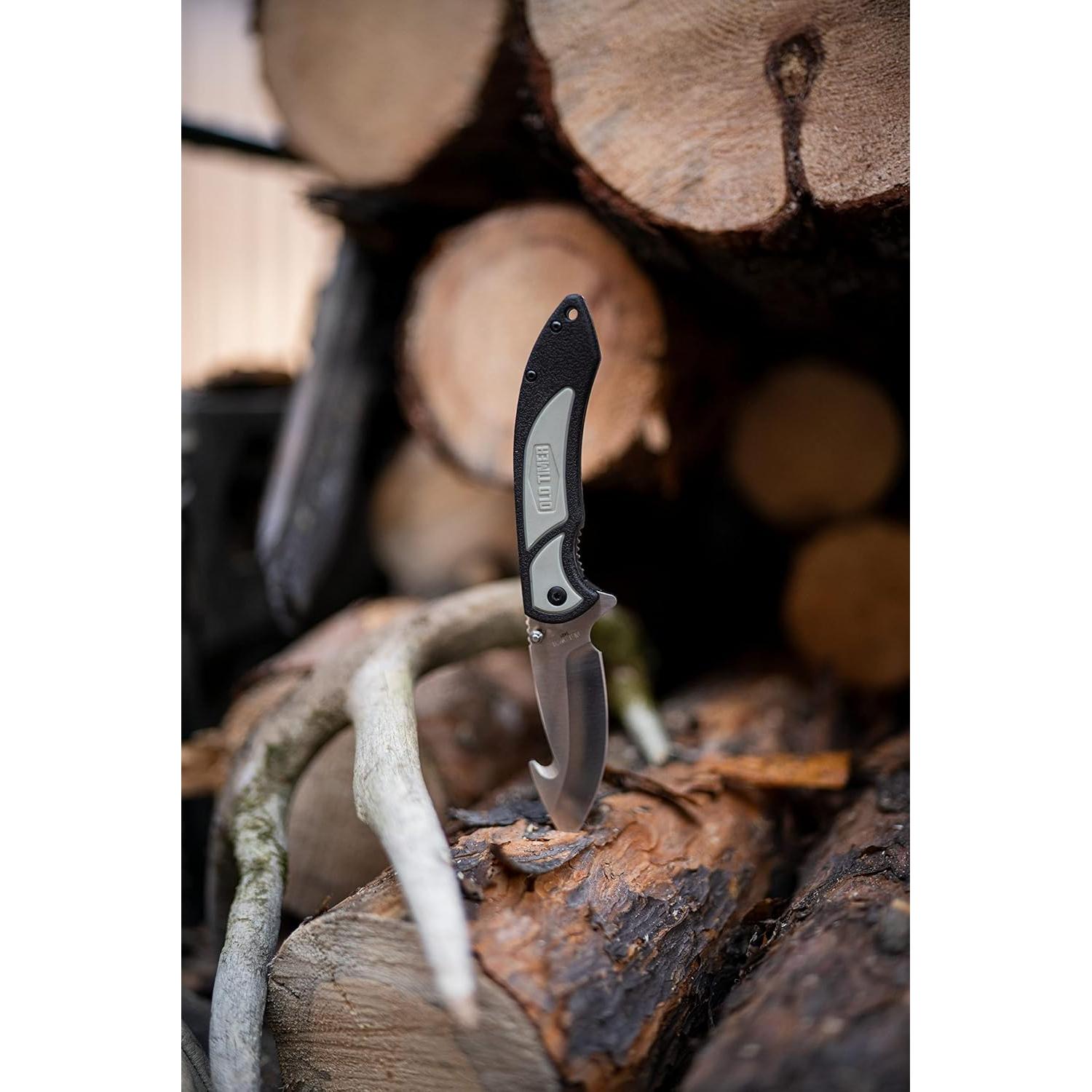 Cuchillo Plegable Viejo Timer PRONTO 20.32 cm Gancho Tripas