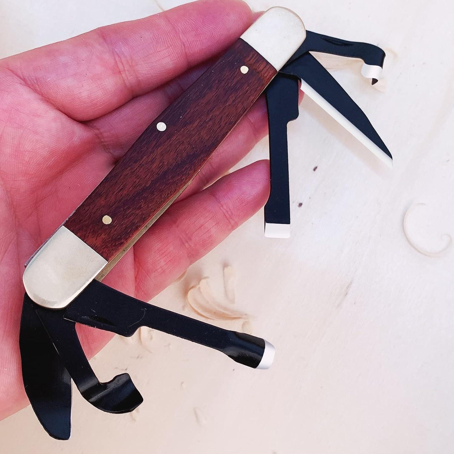 Cuchillo de Tallado Plegable S SMAZINSTAR 15.3 cm Marrón