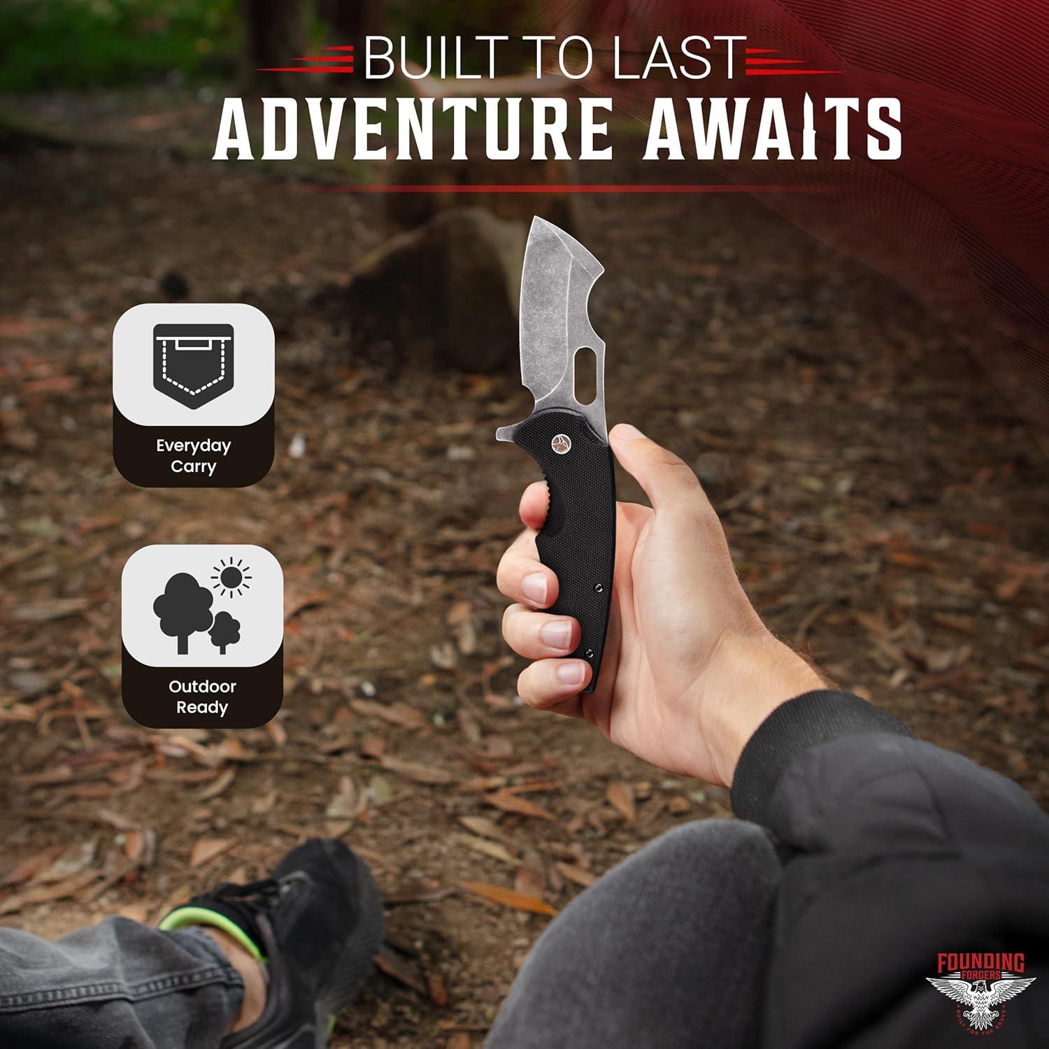 Cuchillo de bolsillo BEEFBOY Founding Forgers D2 19.3cm