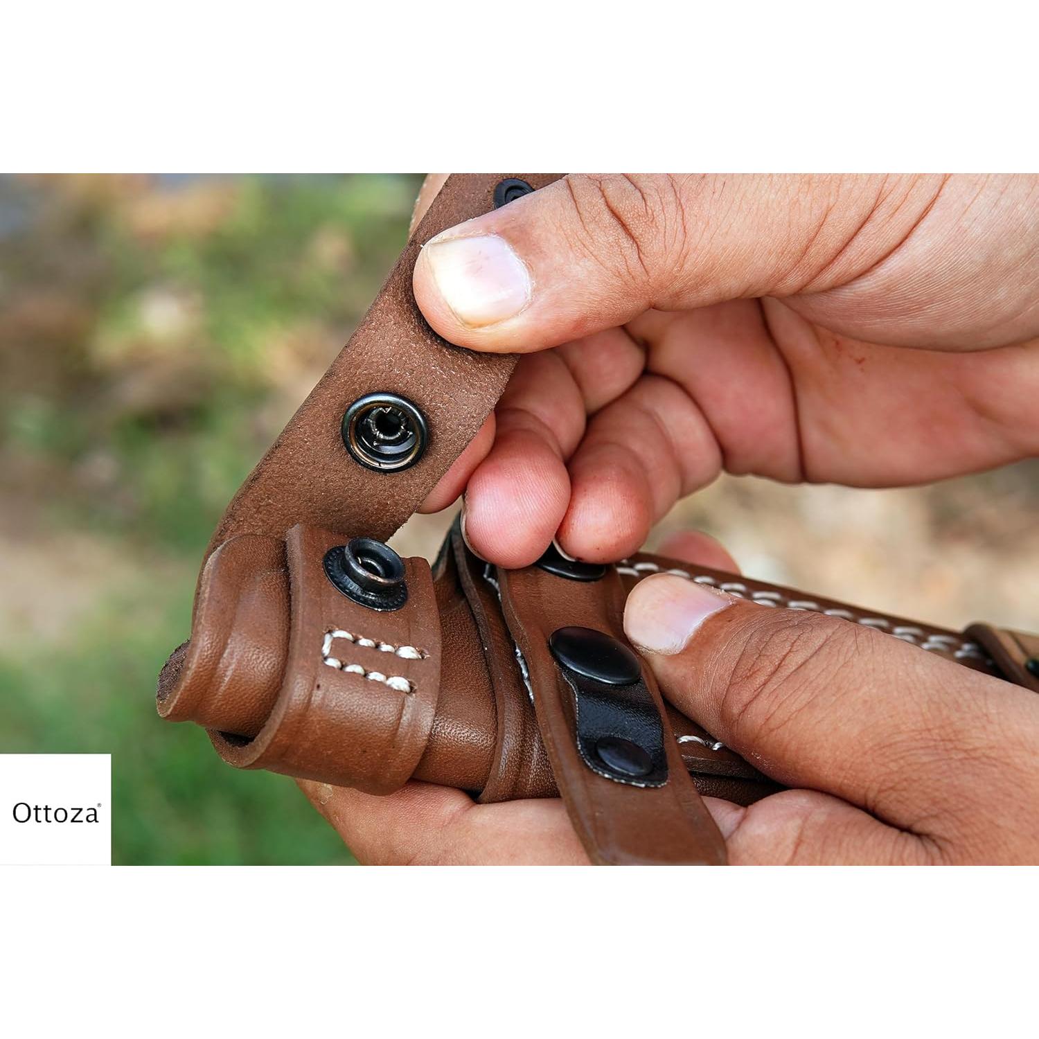 Funda de Cuchillo de Cuero Ottoza para Hoja Fija 15.88 cm