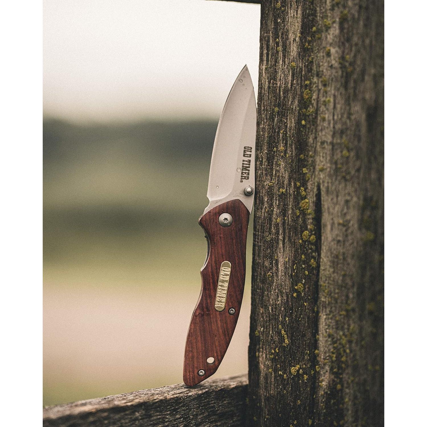 Cuchillo Plegable Viejo Temporizador OT Palisandro 17.8 cm