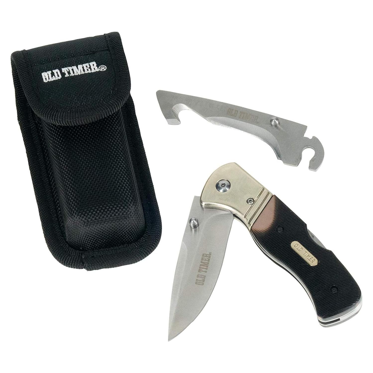 Cuchillo Old Timer Switch-It 19.55 cm con hoja de 8.3 cm