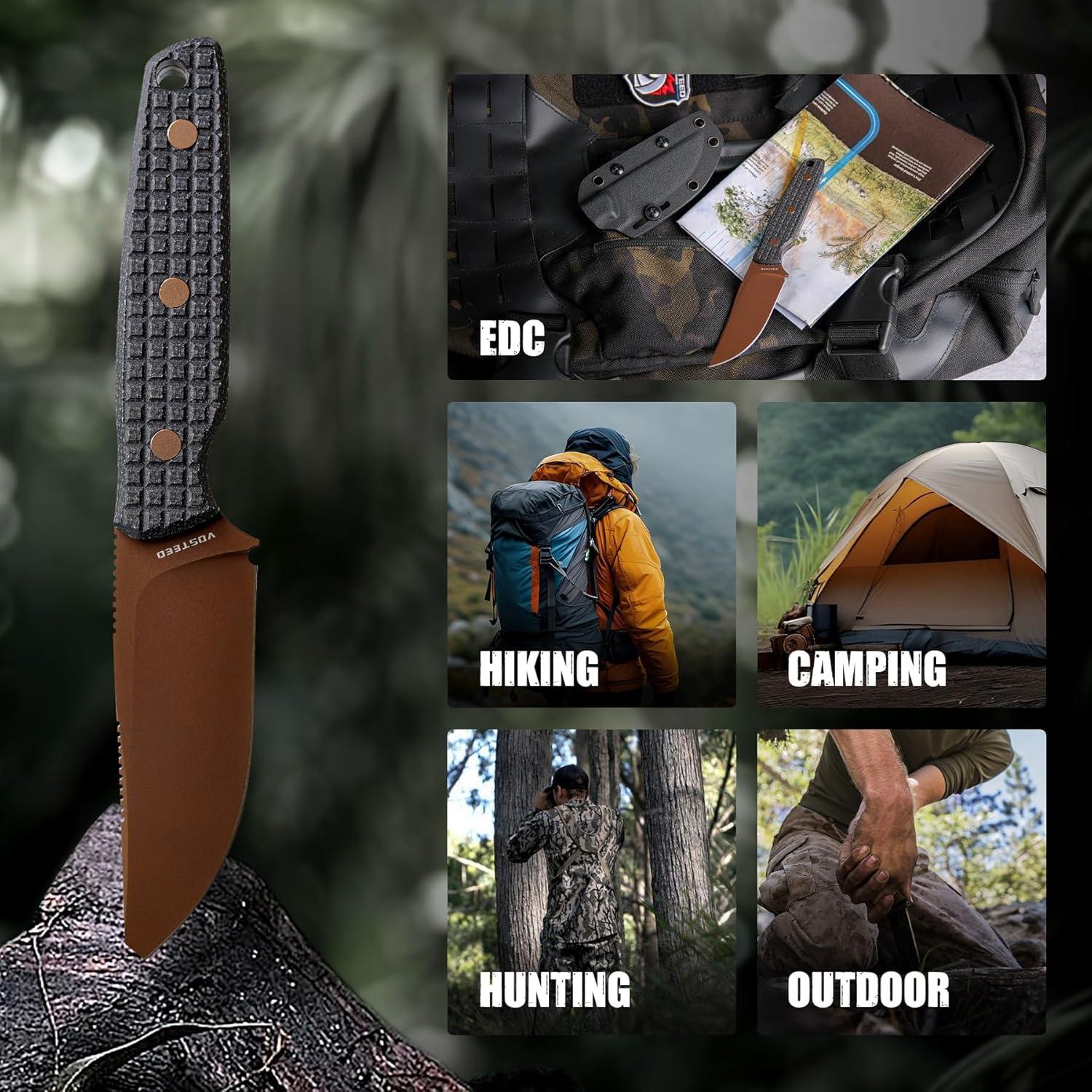 Cuchillo Vosteed Mink EDC 8.45 cm Hoja 14C28N con Funda