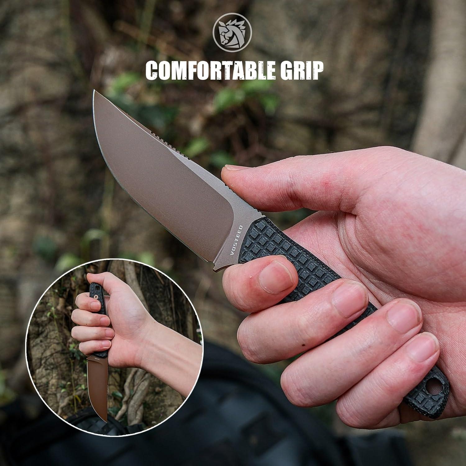 Cuchillo Vosteed Mink EDC 8.45 cm Hoja 14C28N con Funda