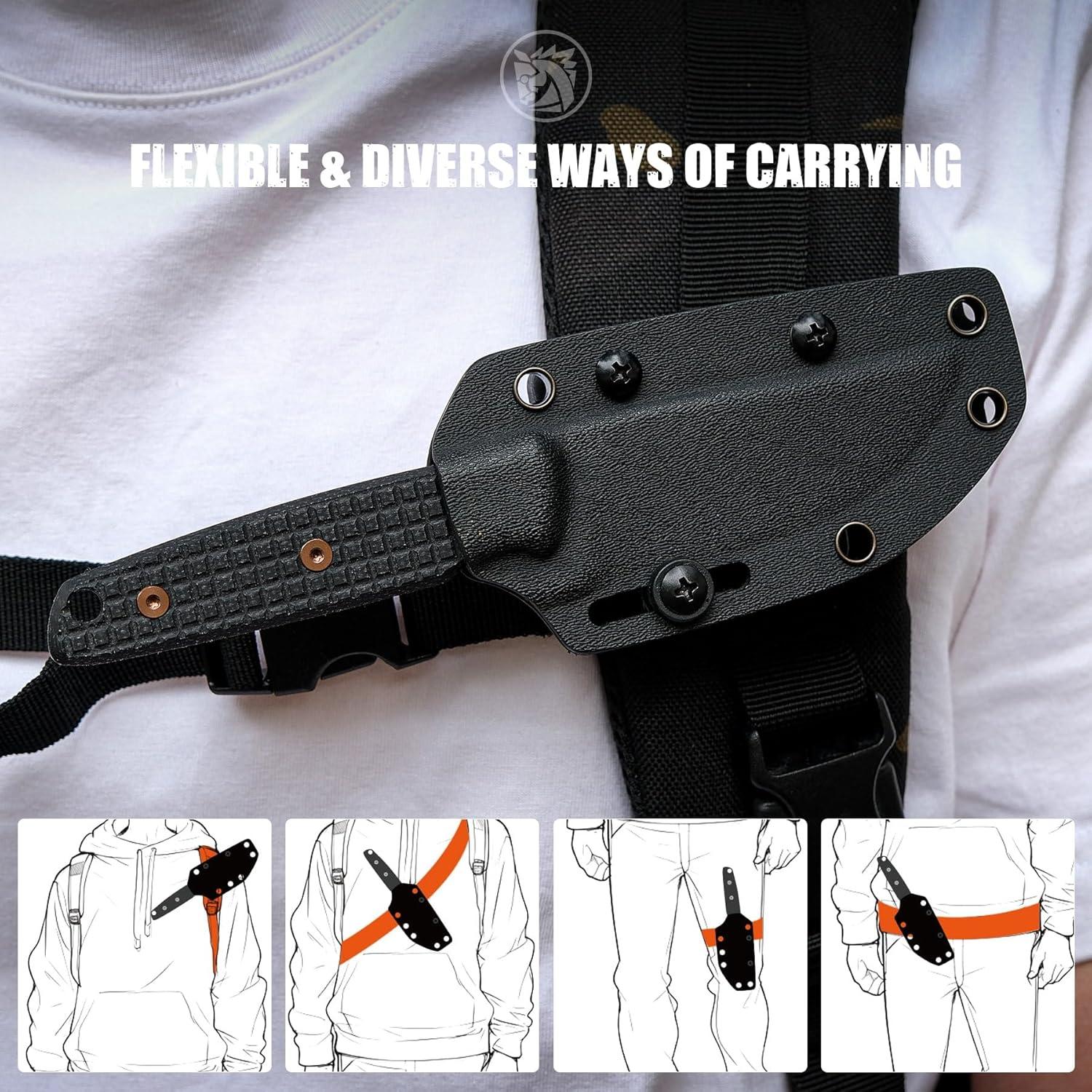 Cuchillo Vosteed Mink EDC 8.45 cm Hoja 14C28N con Funda