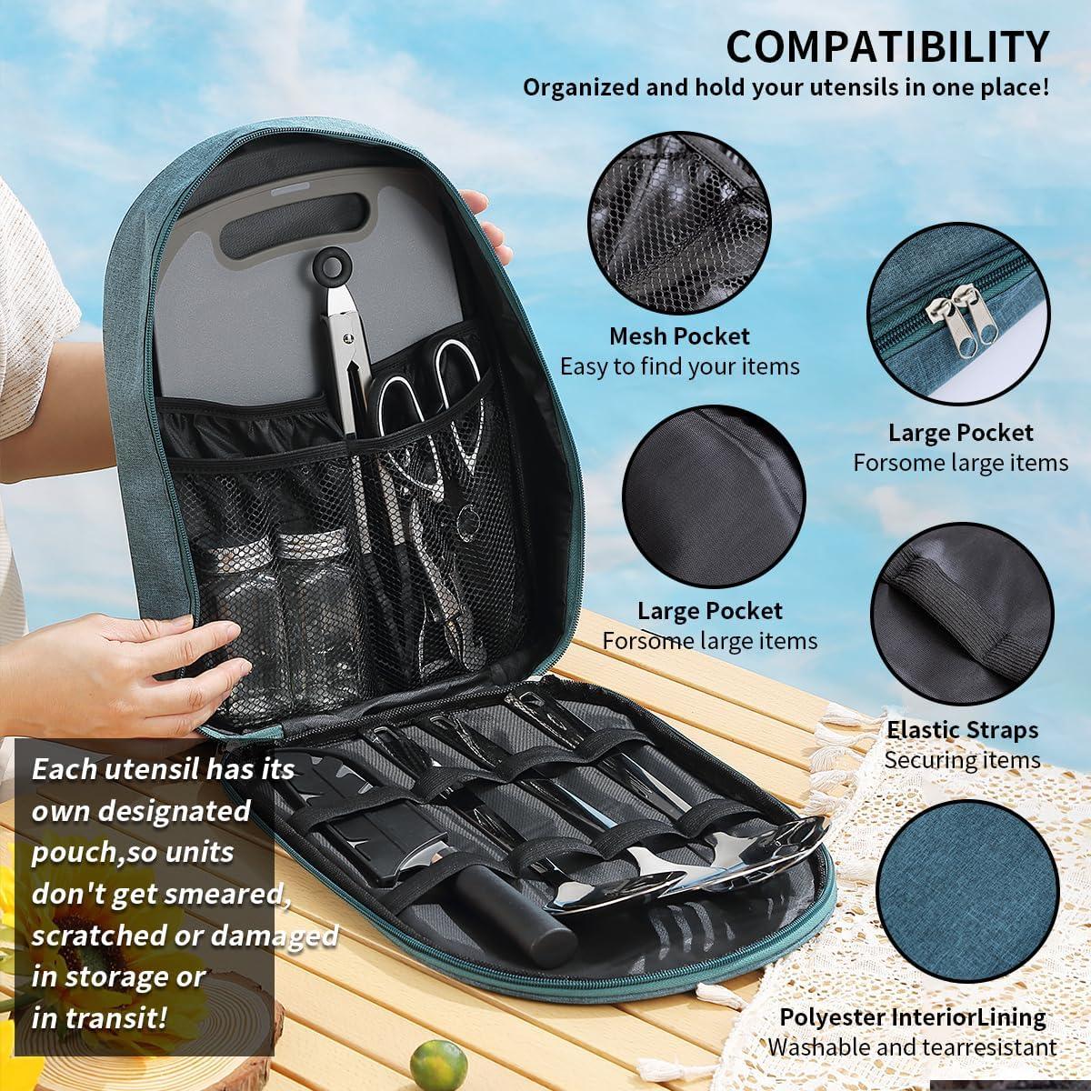 Juego de Utensilios de Cocina para Camping Evanda 10 Piezas