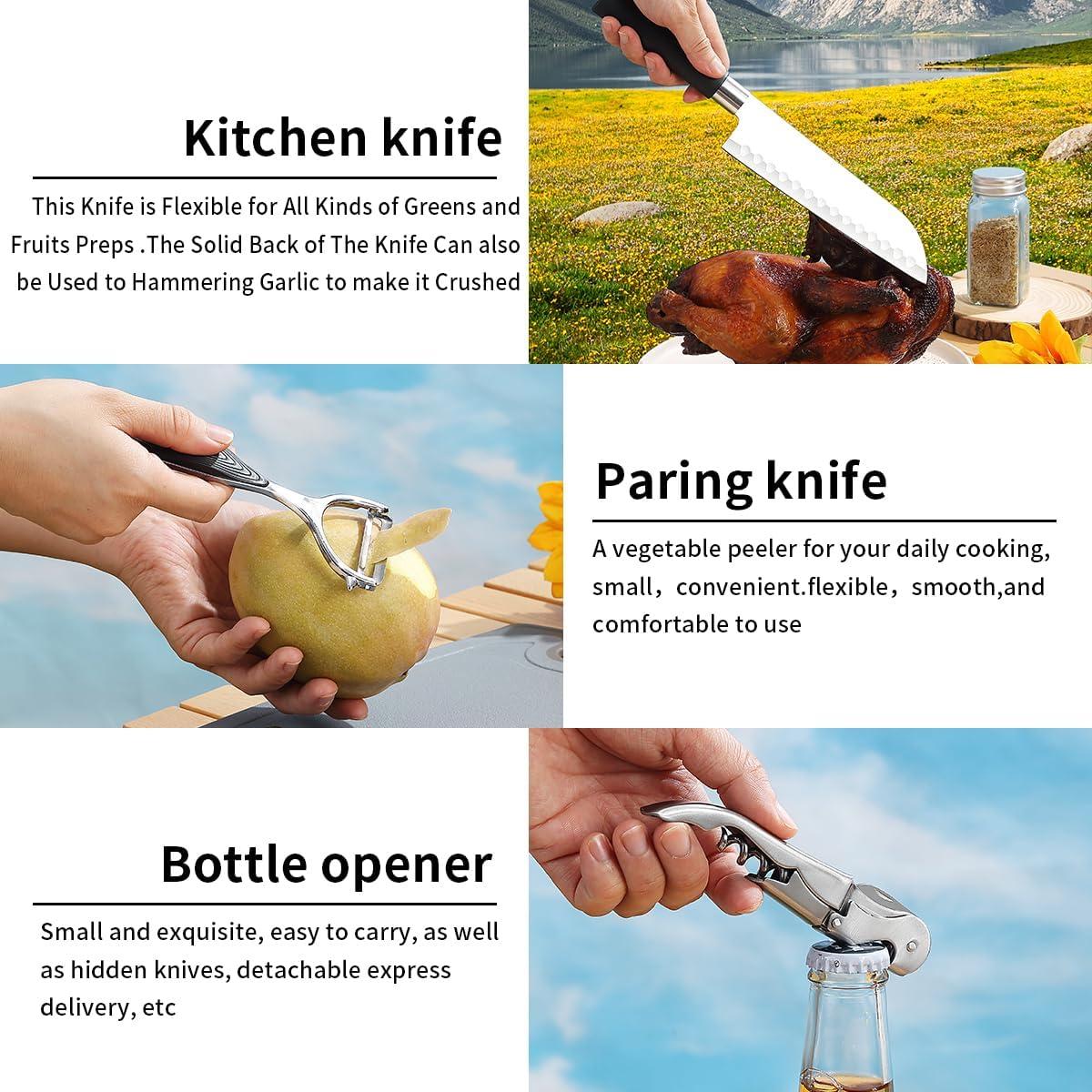 Juego de Utensilios de Cocina para Camping Evanda 10 Piezas