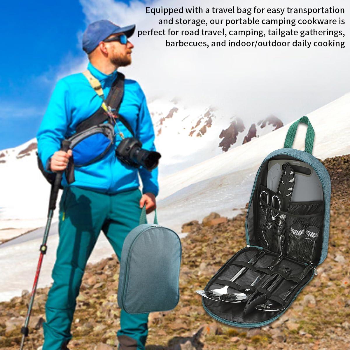 Juego de Utensilios de Cocina para Camping Evanda 10 Piezas