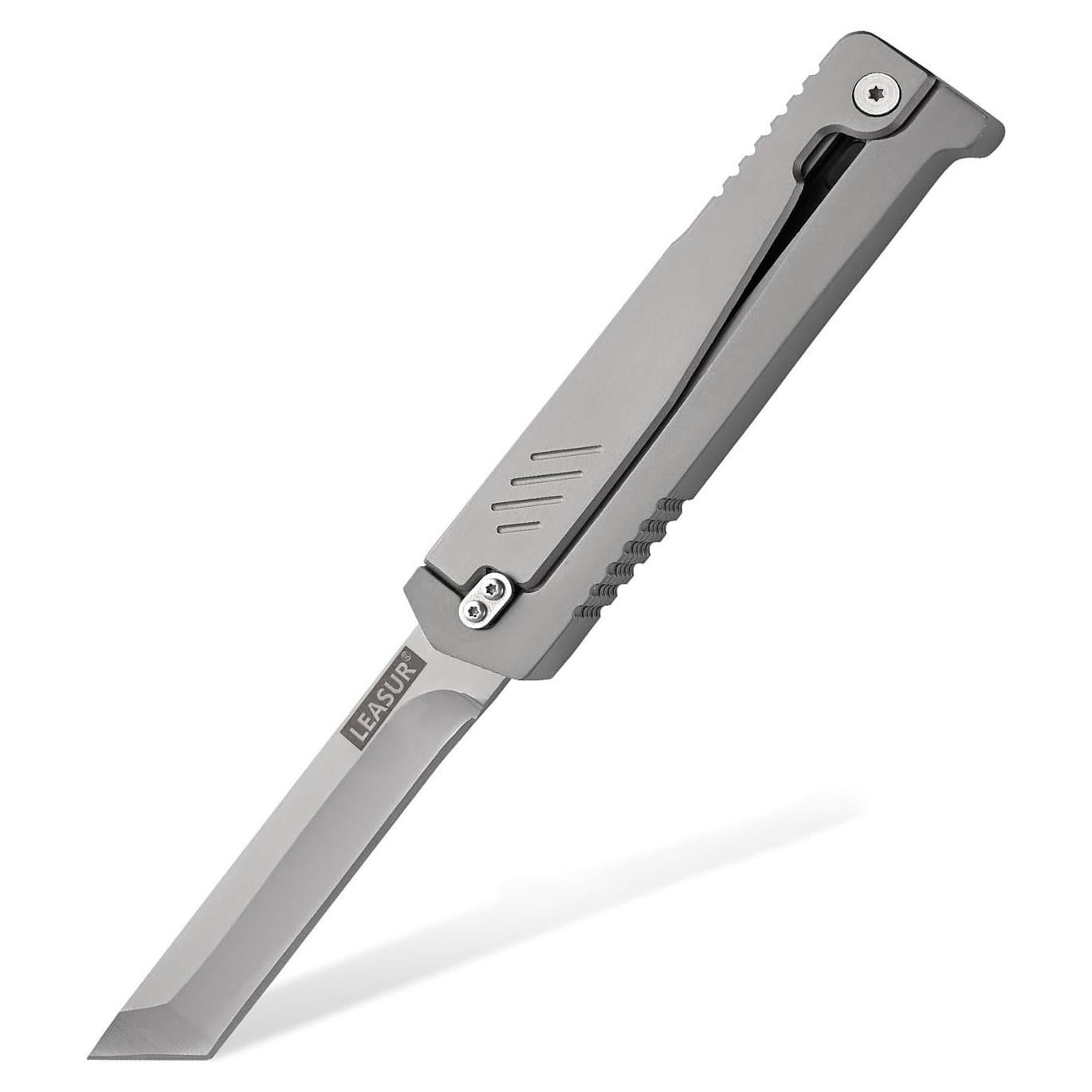 Cuchillo Plegable Táctico LEASUR 23cm Acero D2 Camping