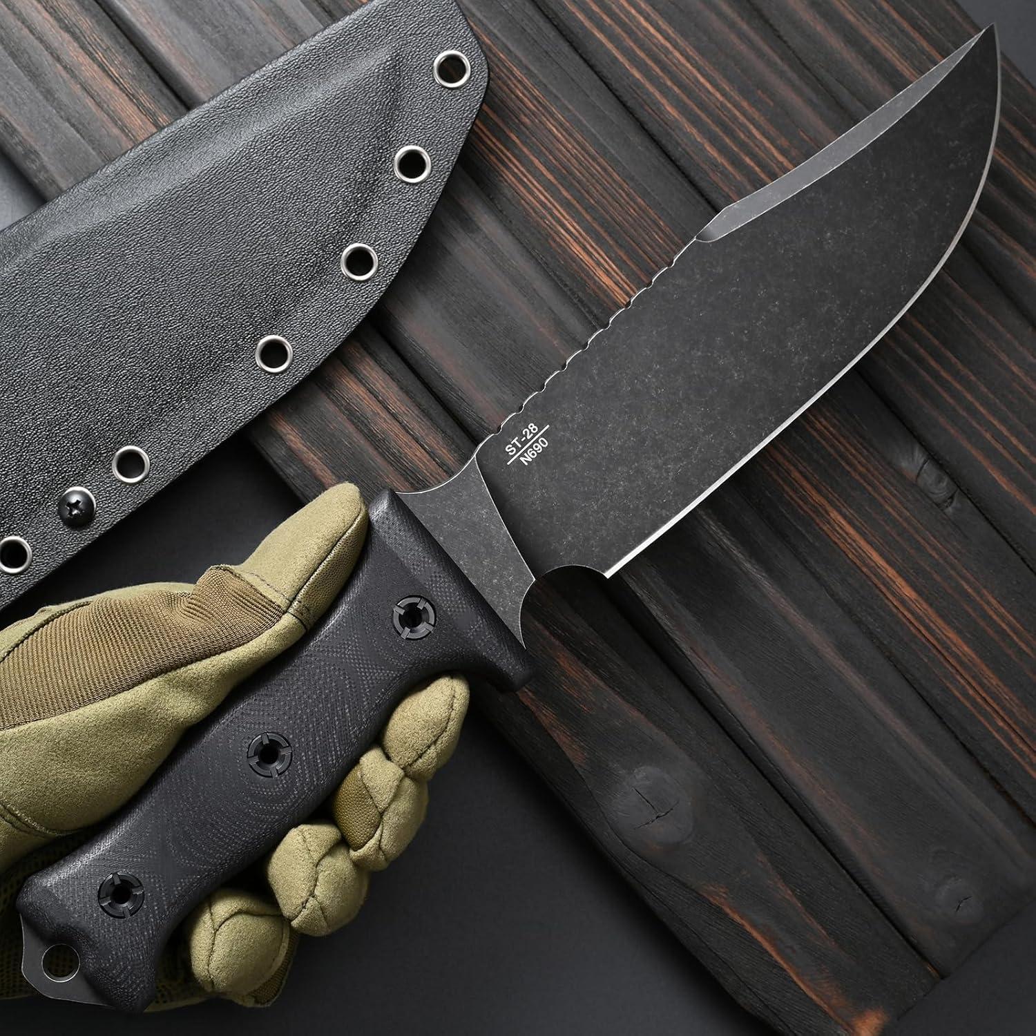 Cuchillo Fijo Sitivien ST28 Acero N690 7mm Mango G10 EDC