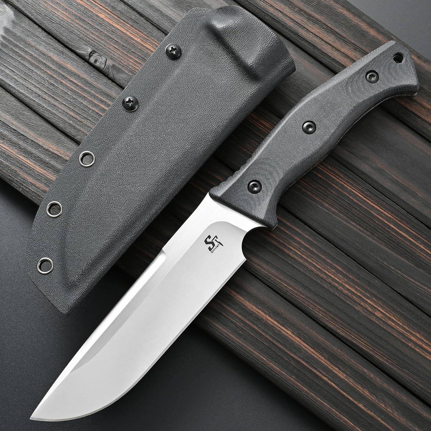 Cuchillo de hoja fija Sitivien ST22 de acero 154CM y mango Micarta