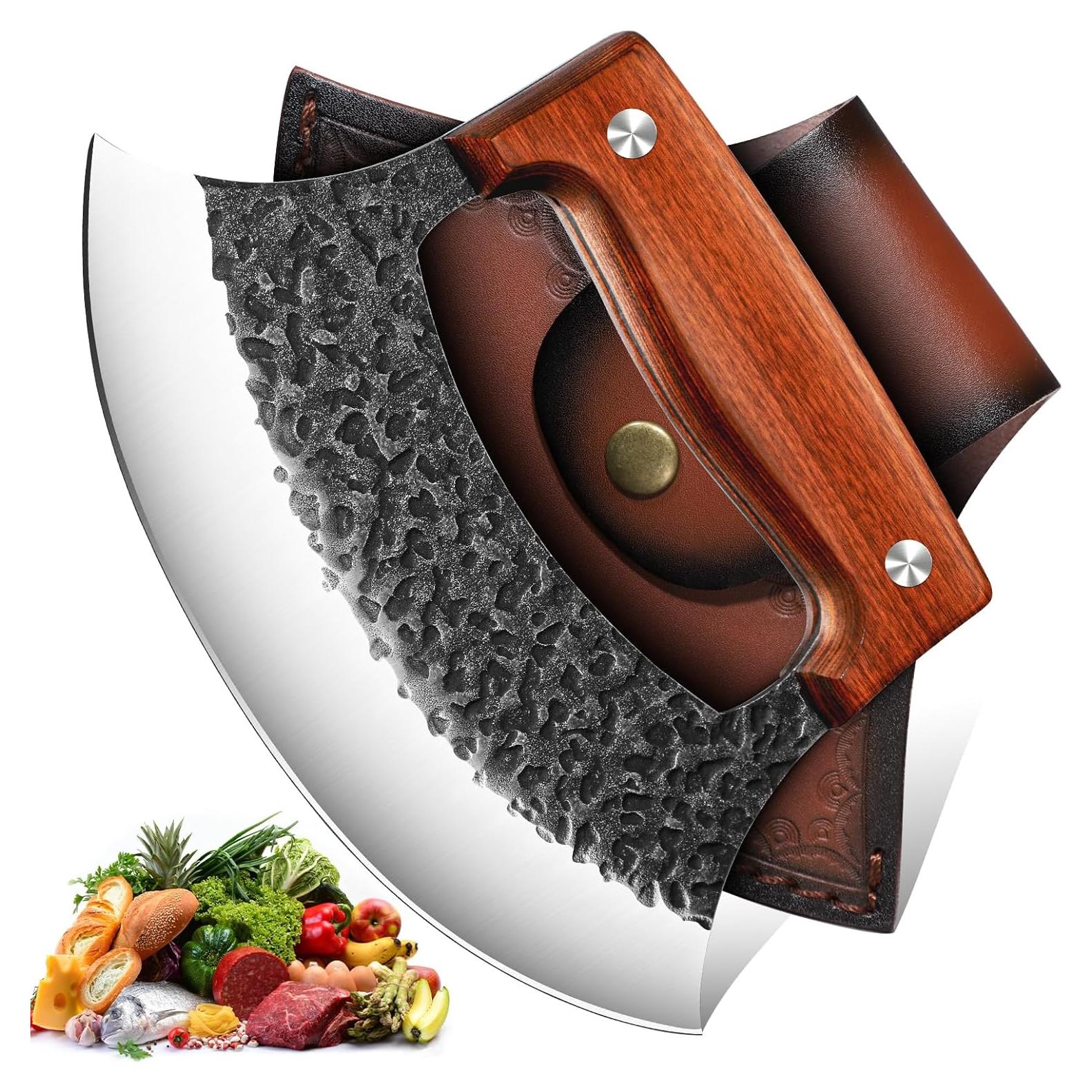 Cuchillo Ulu Forjado a Mano TIVOLI - Acero Alto Carbono 18cm