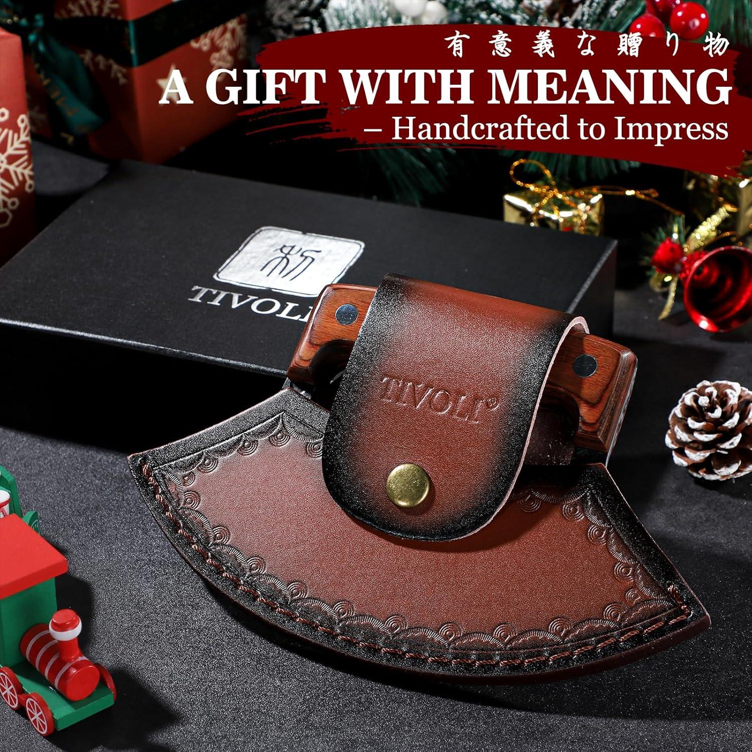 Cuchillo Ulu Forjado a Mano TIVOLI - Acero Alto Carbono 18cm