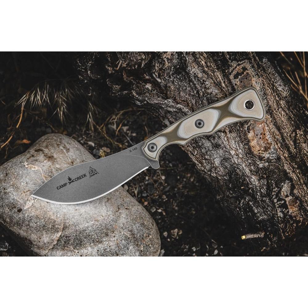 Cuchillo Fijo TOPS Knives Camp Creek 11.1 cm Full Tang Camo