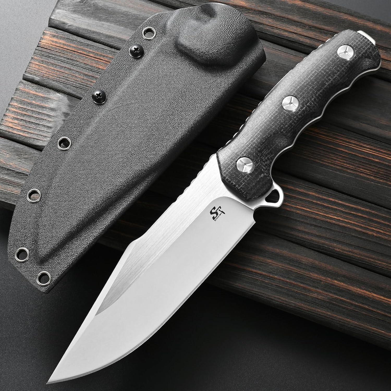 Cuchillo Fijo Sitivien ST30 Acero Sleipner Mango Micarta 29.6 cm