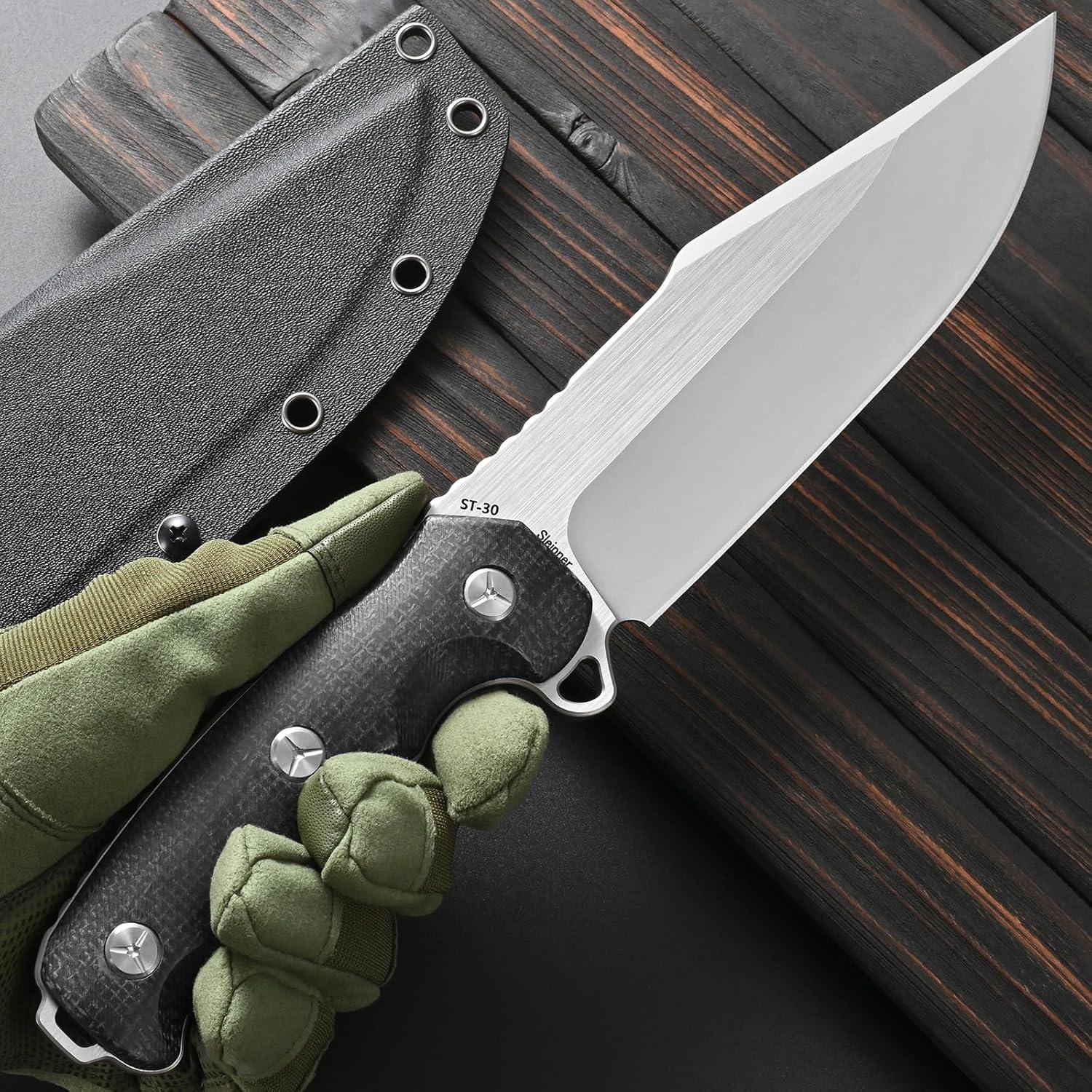 Cuchillo Fijo Sitivien ST30 Acero Sleipner Mango Micarta 29.6 cm