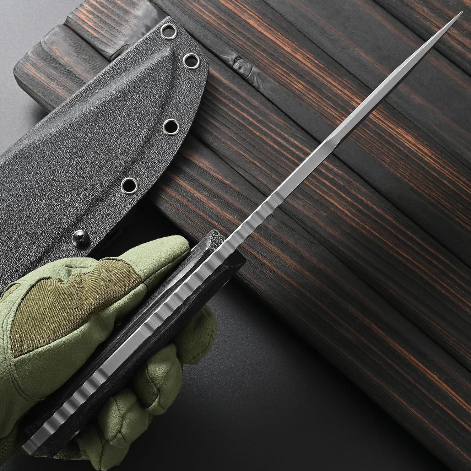 Cuchillo Fijo Sitivien ST30 Acero Sleipner Mango Micarta 29.6 cm