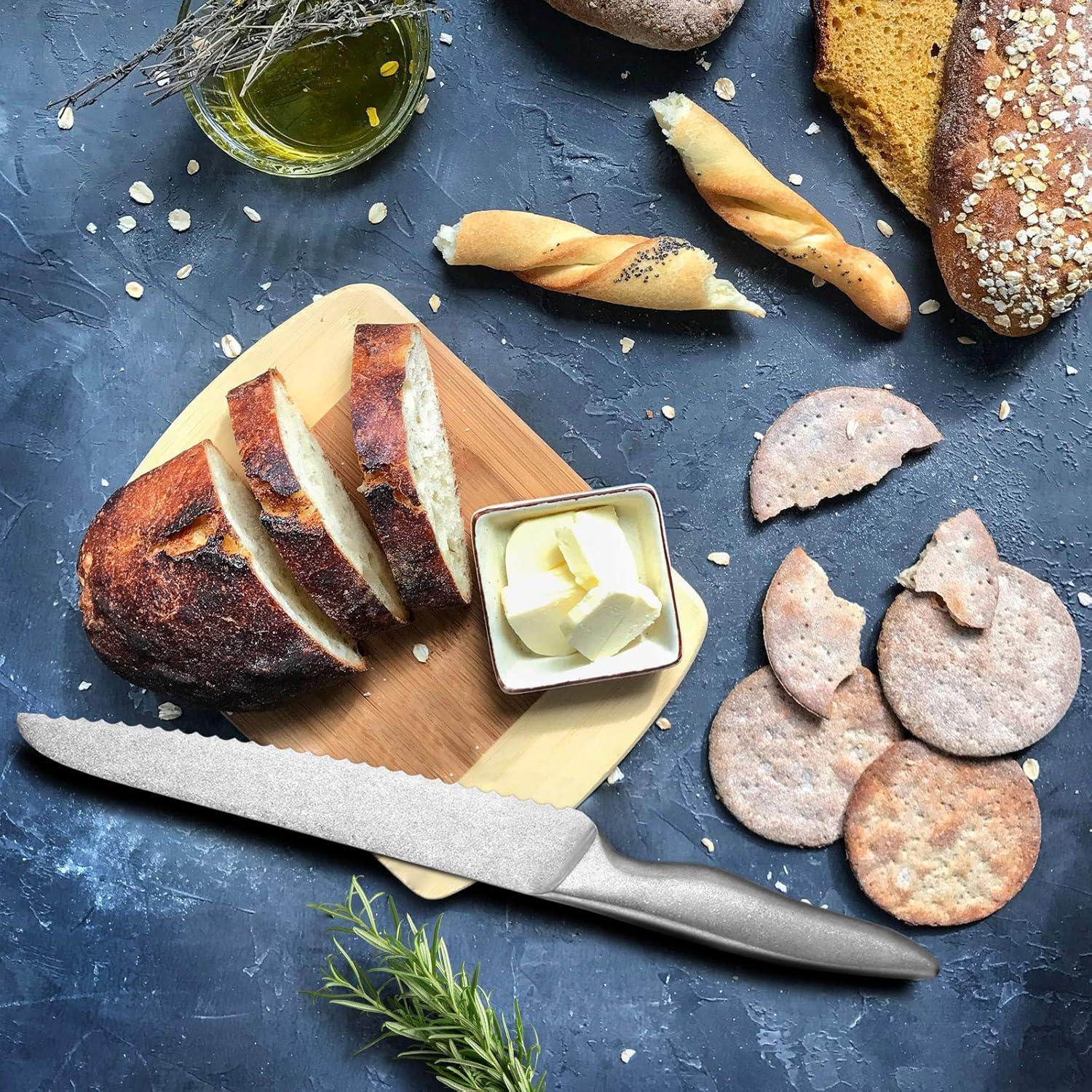 Juego de Cuchillos de Cocina Vintage hecef - 5 Piezas Acero Inoxidable