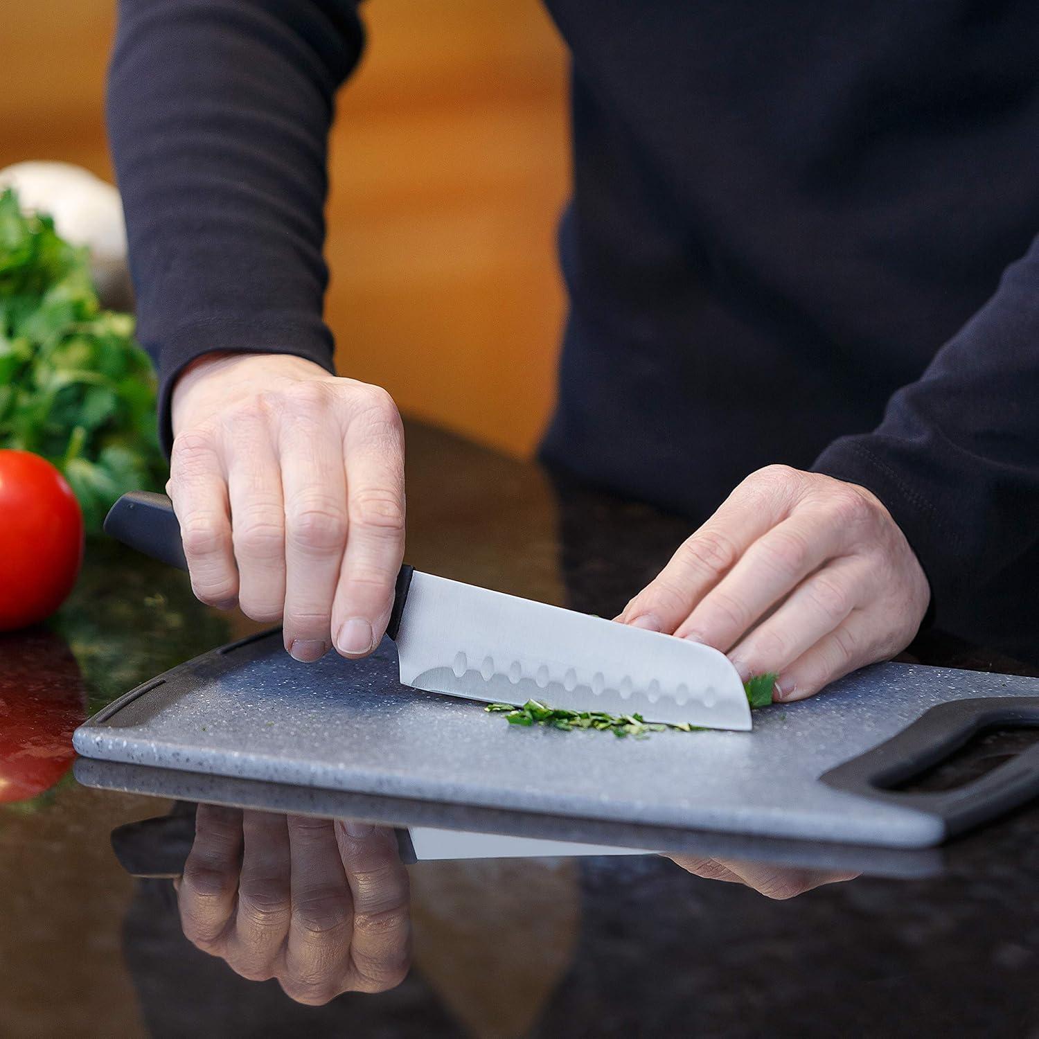 Juego de Cuchillos Glad 5 Piezas con Tabla de Cortar