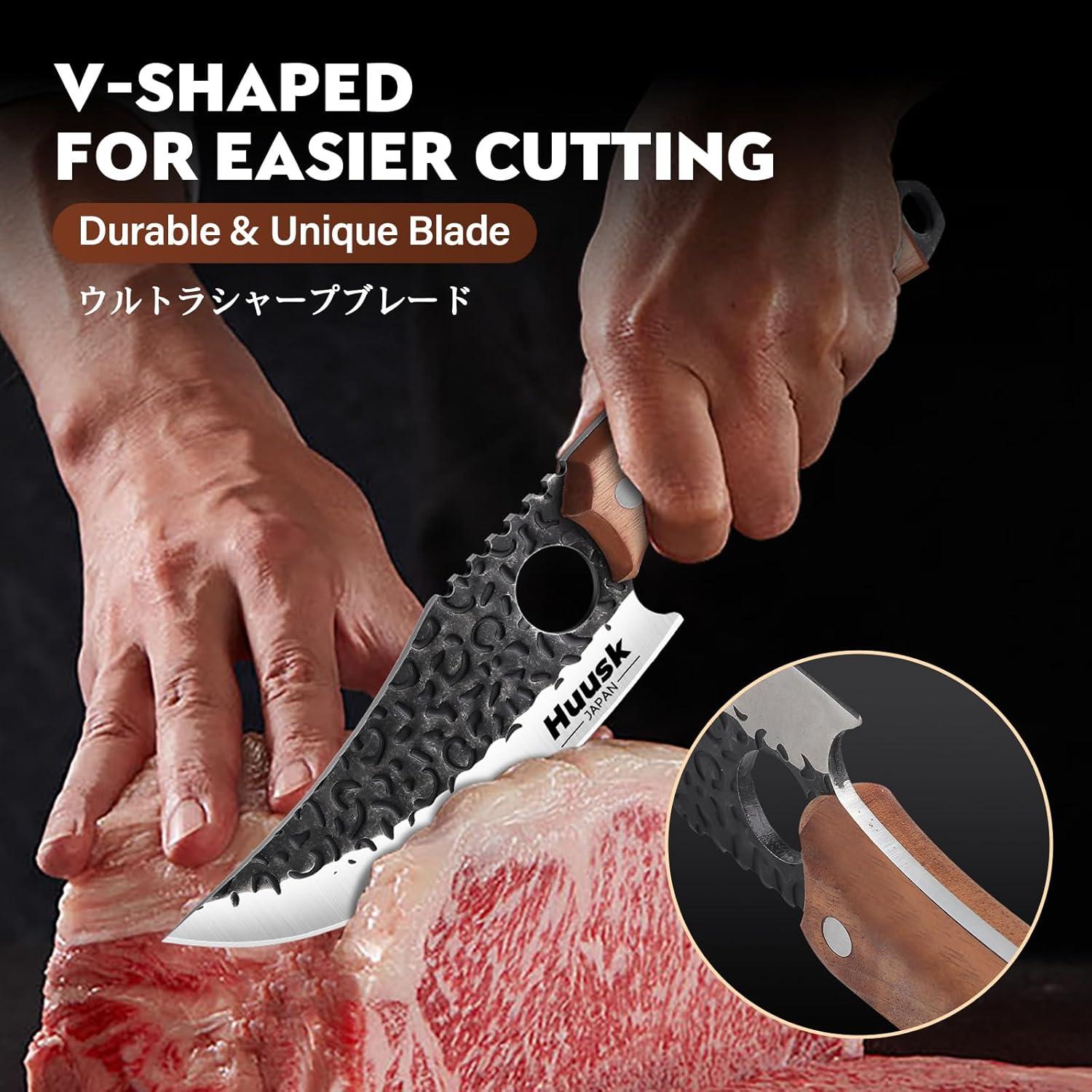 Cuchillo de Carnicero Huusk 14.48 cm Acero Alto Carbono