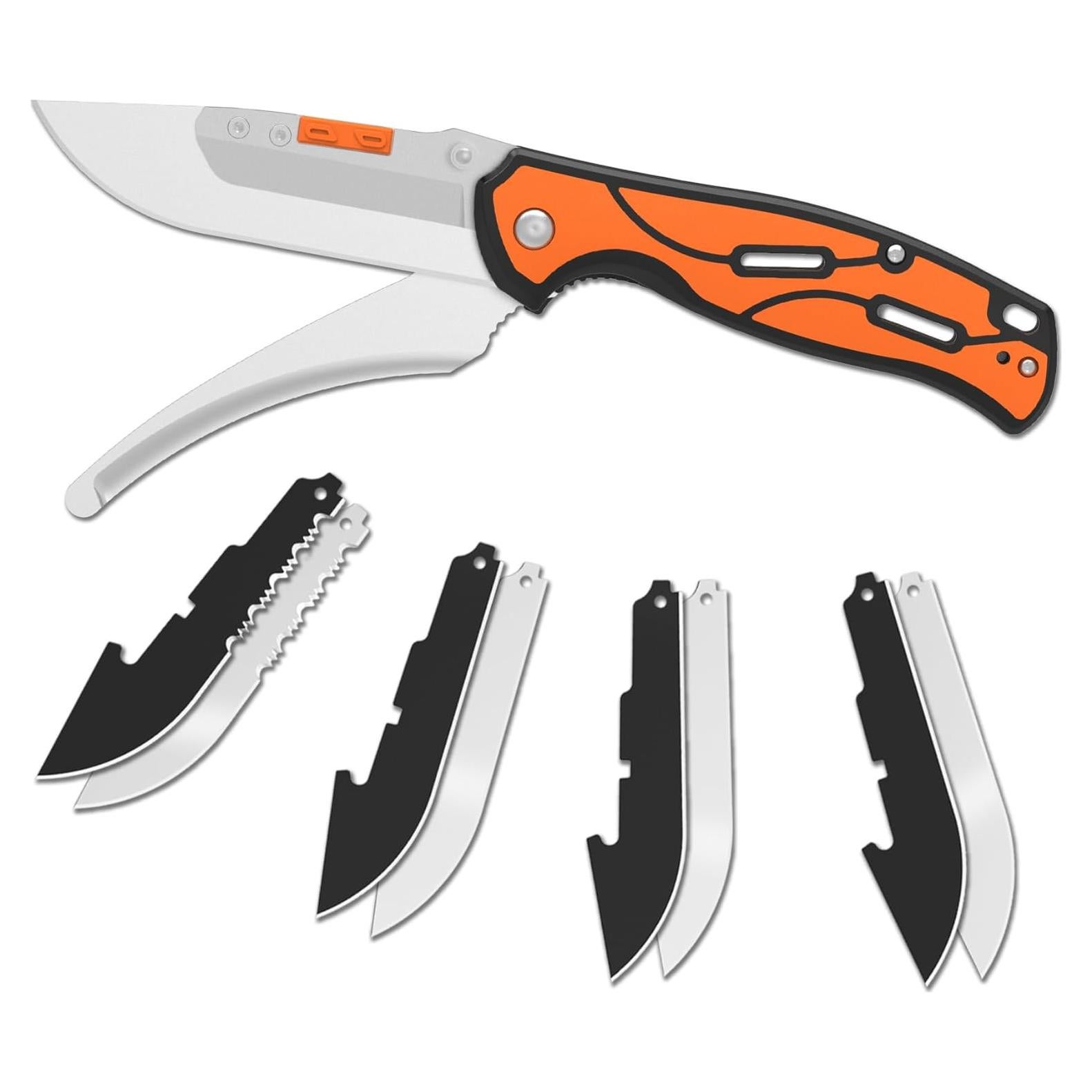 Cuchillo de Caza Plegable KNINE OUTDOORS con 9 Hojas Reemplazables