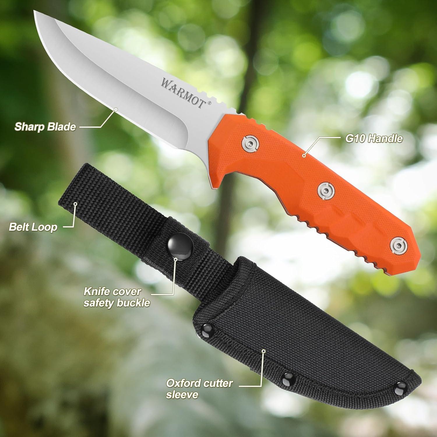 Cuchillo de Supervivencia Warmot KS7960 - Acero Inoxidable 21.8cm