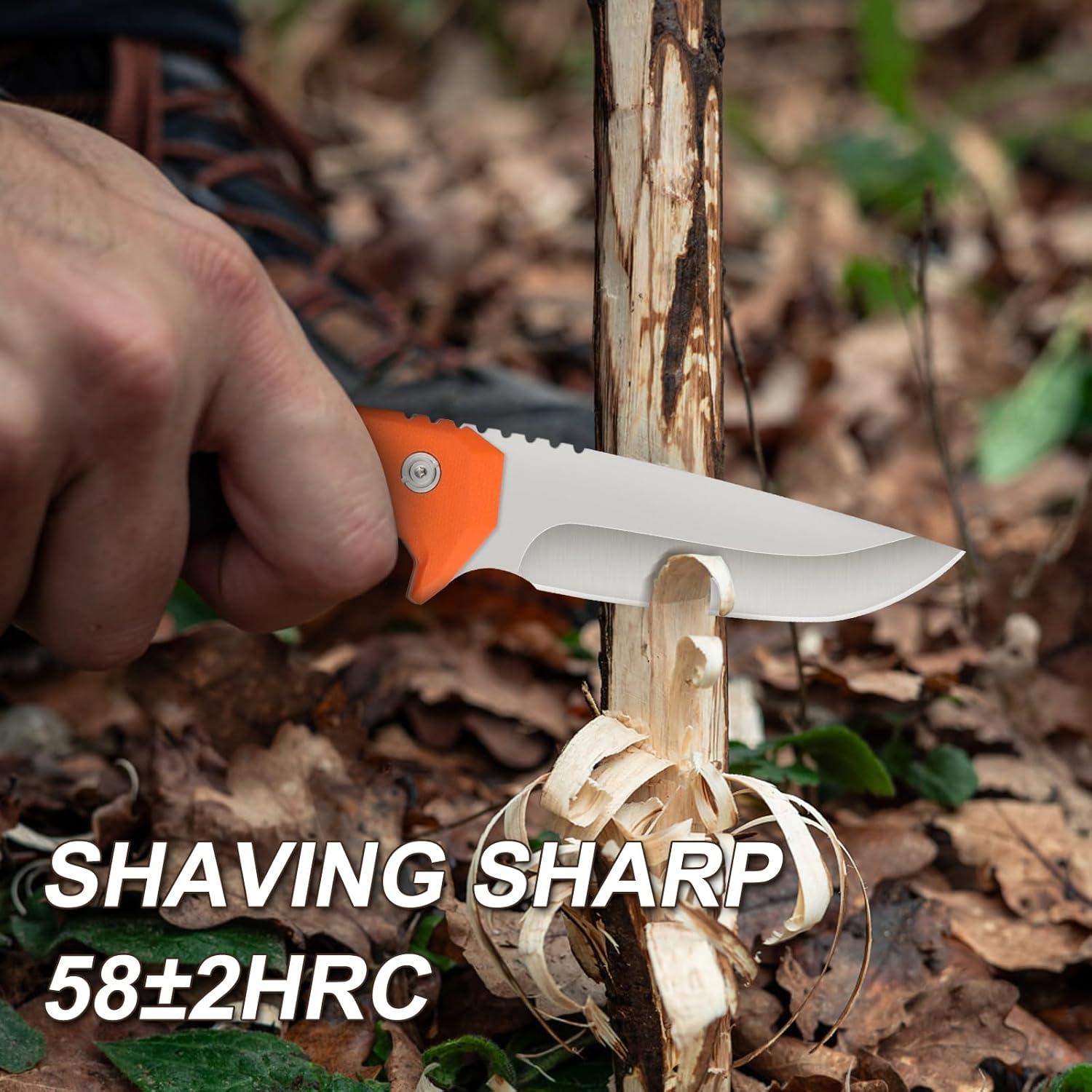 Cuchillo de Supervivencia Warmot KS7960 - Acero Inoxidable 21.8cm