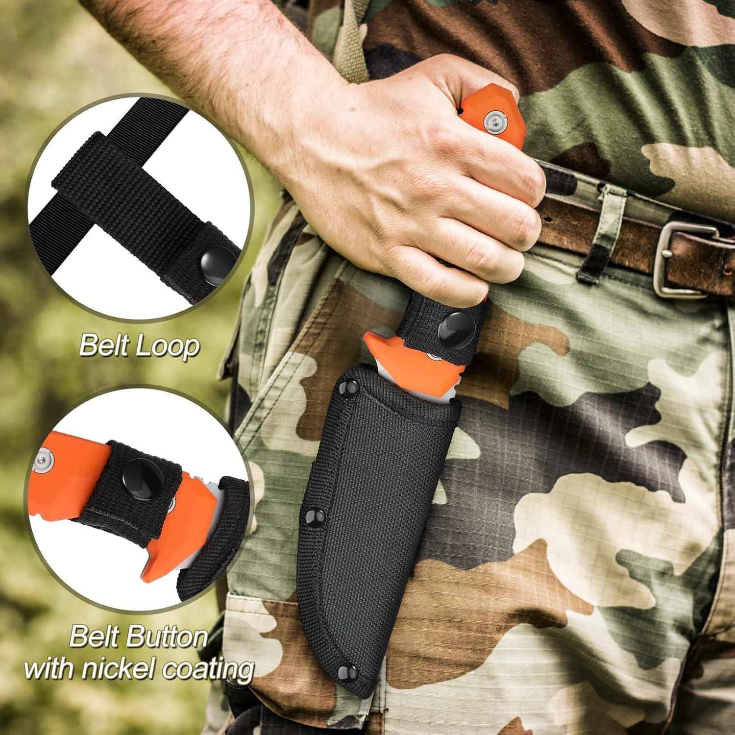 Cuchillo de Supervivencia Warmot KS7960 - Acero Inoxidable 21.8cm