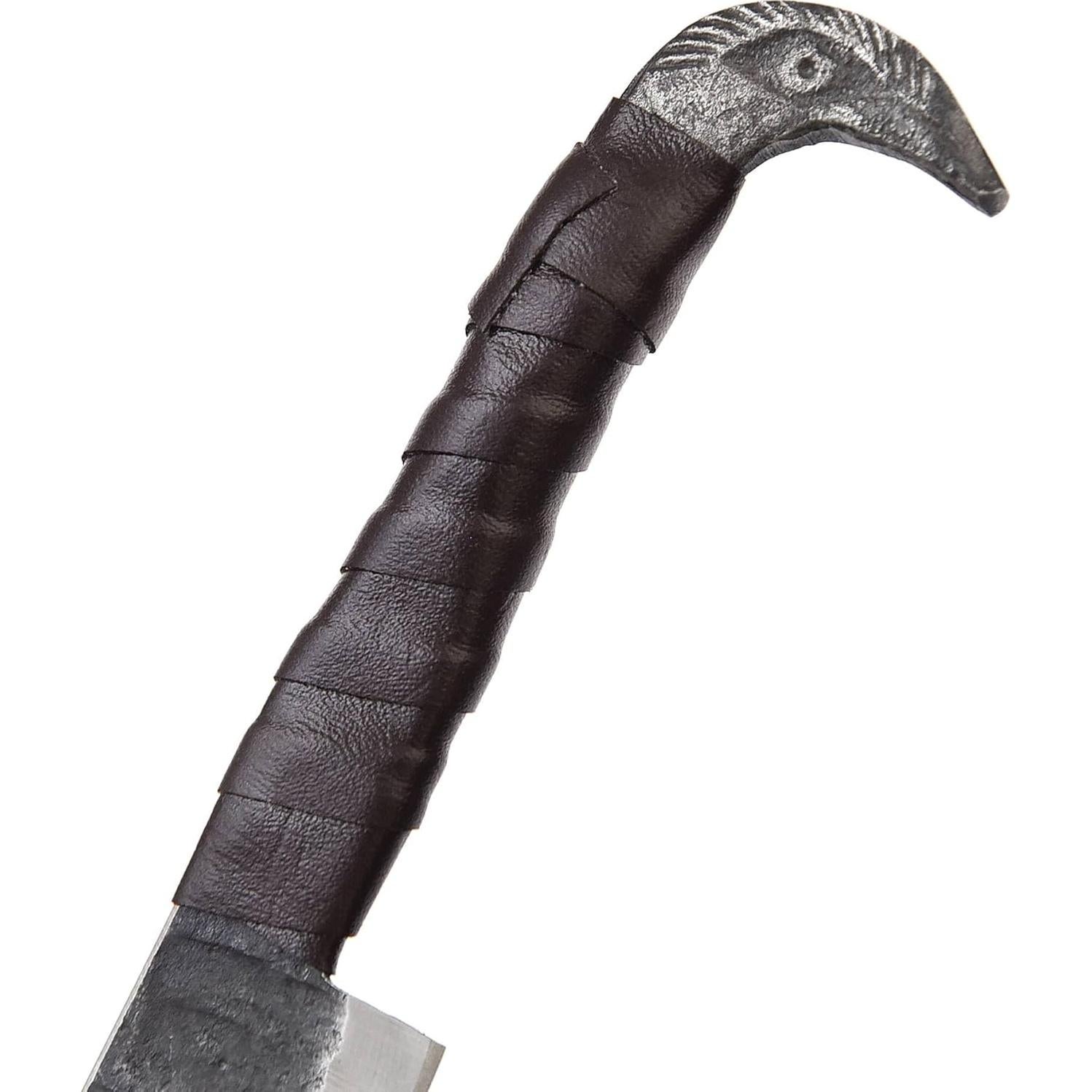 Cuchillo de Caza LEONA CRAFT Cabeza de Cuervo 25.4 cm