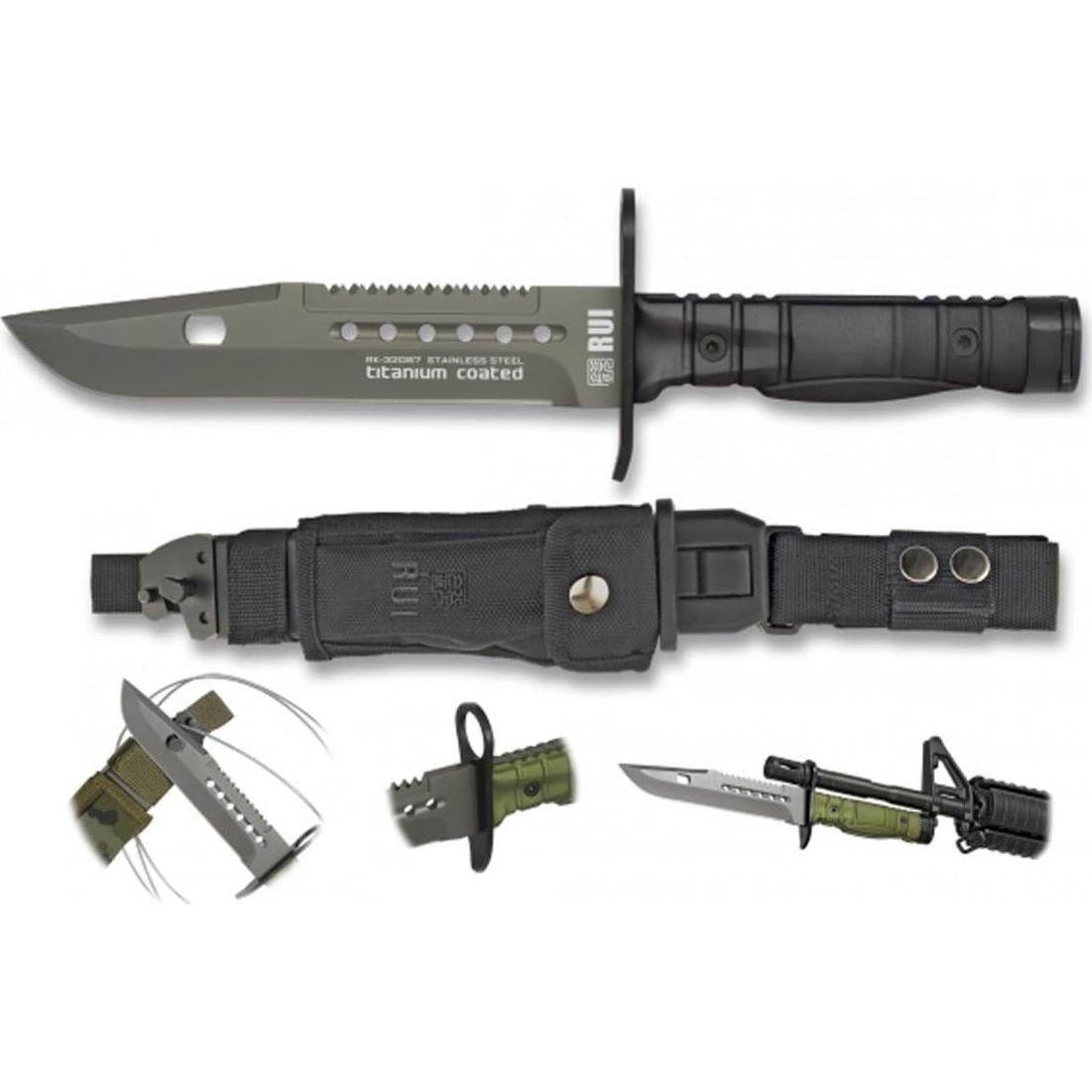 Cuchillo Táctico K25 de Acero Inoxidable 30.2 cm