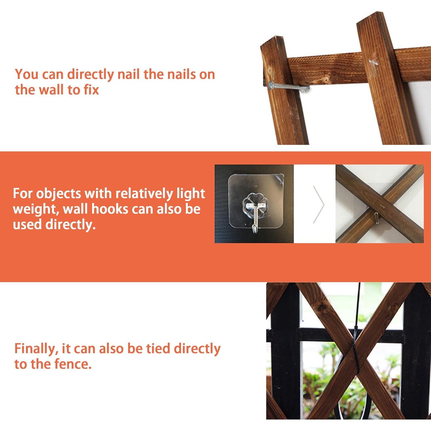 Panel de Cerca Retráctil de Madera Avalution 2 Paquete