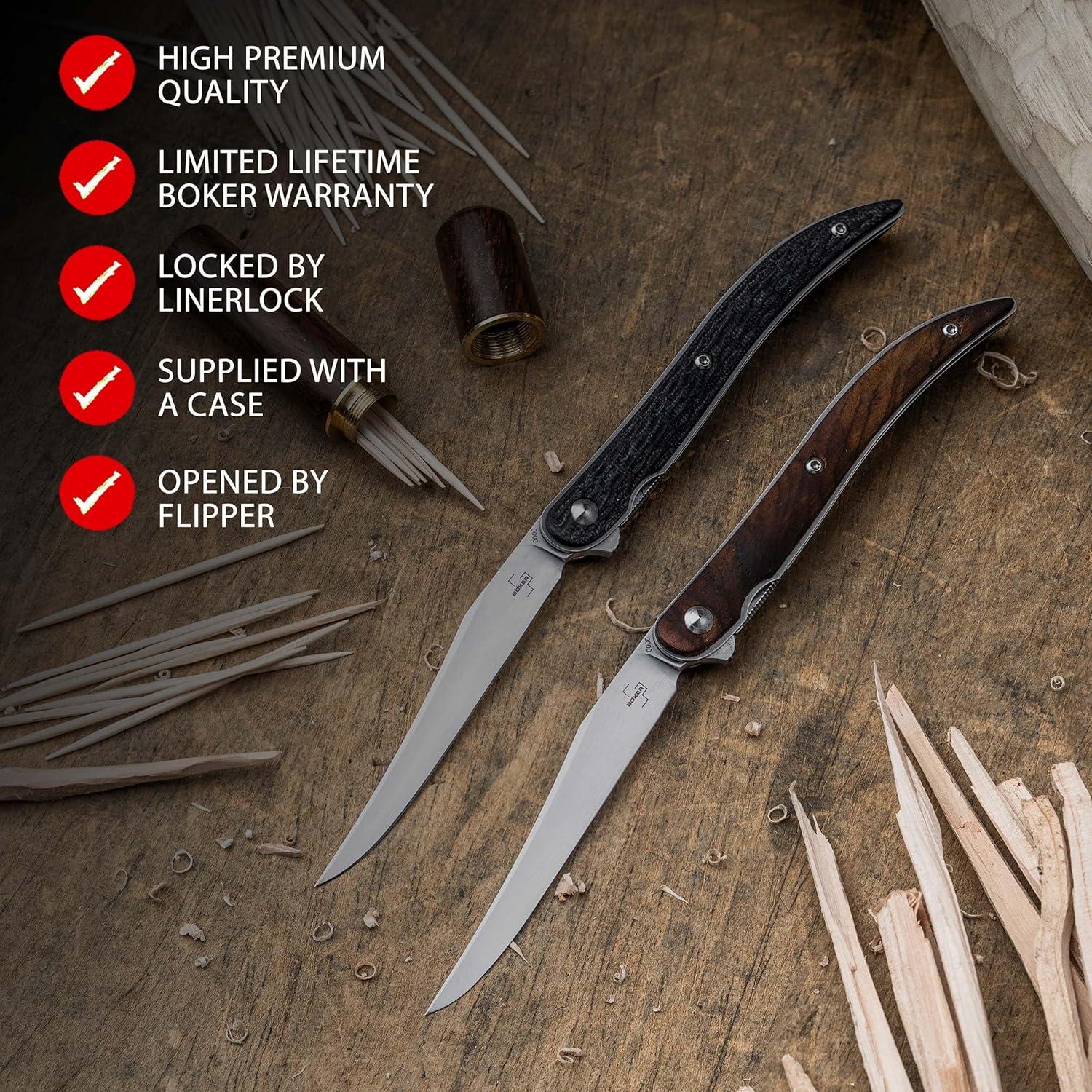 Cuchillo de bolsillo BÖKER PLUS Urban Texas Tooth Pick VG-10