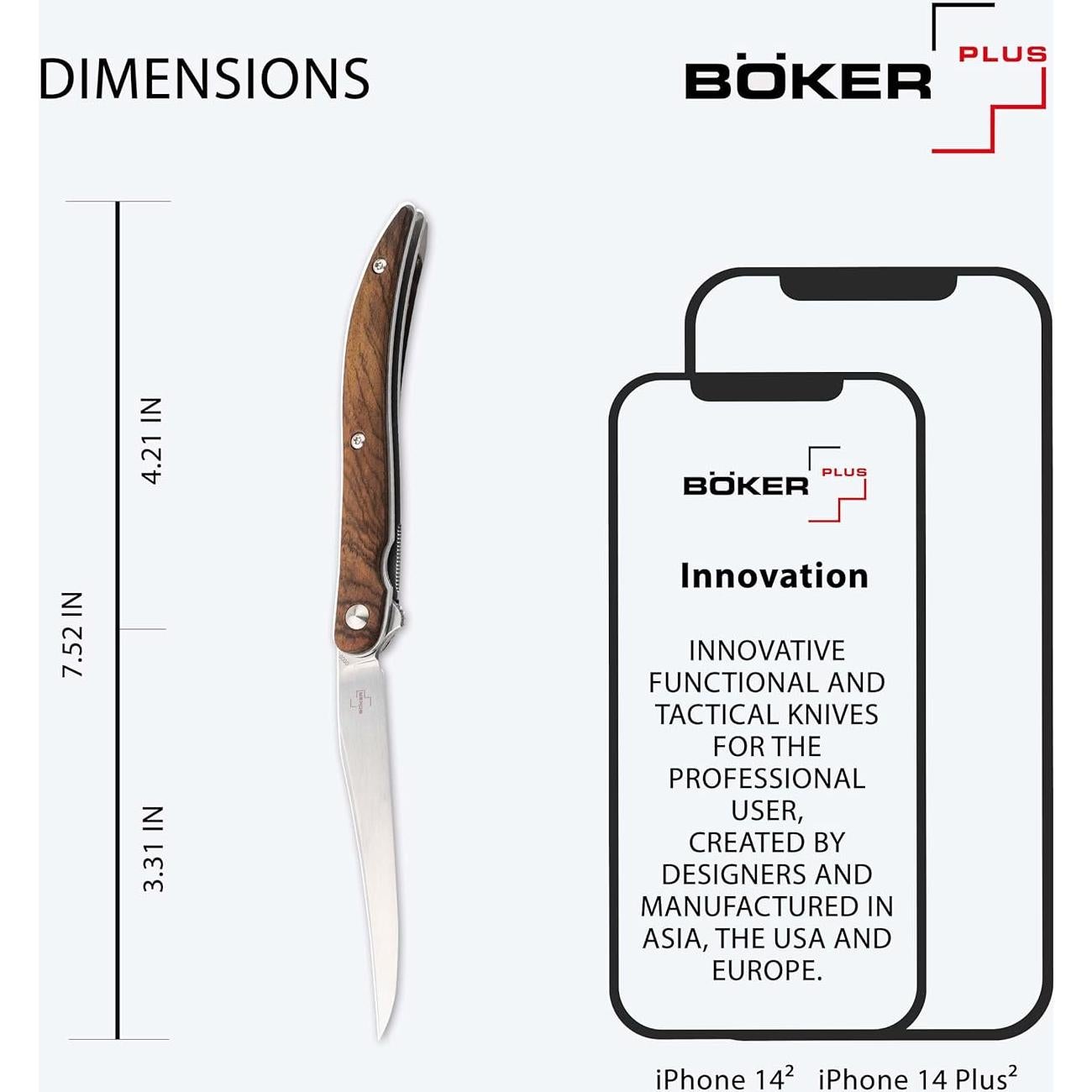 Cuchillo de bolsillo BÖKER PLUS Urban Texas Tooth Pick VG-10