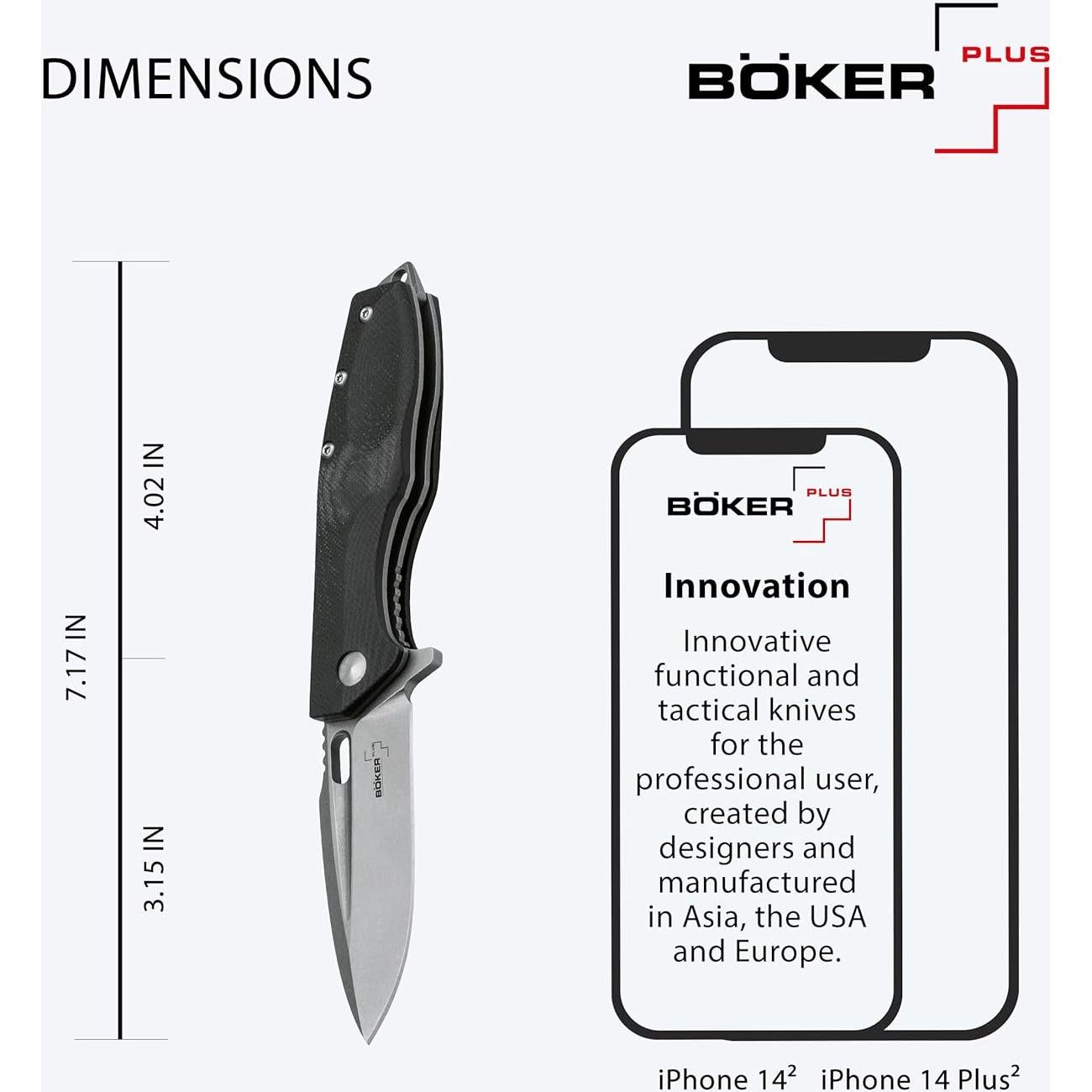 Cuchillo Plegable Boker Plus Mini Caracal 18.24 cm Acero Inoxidable