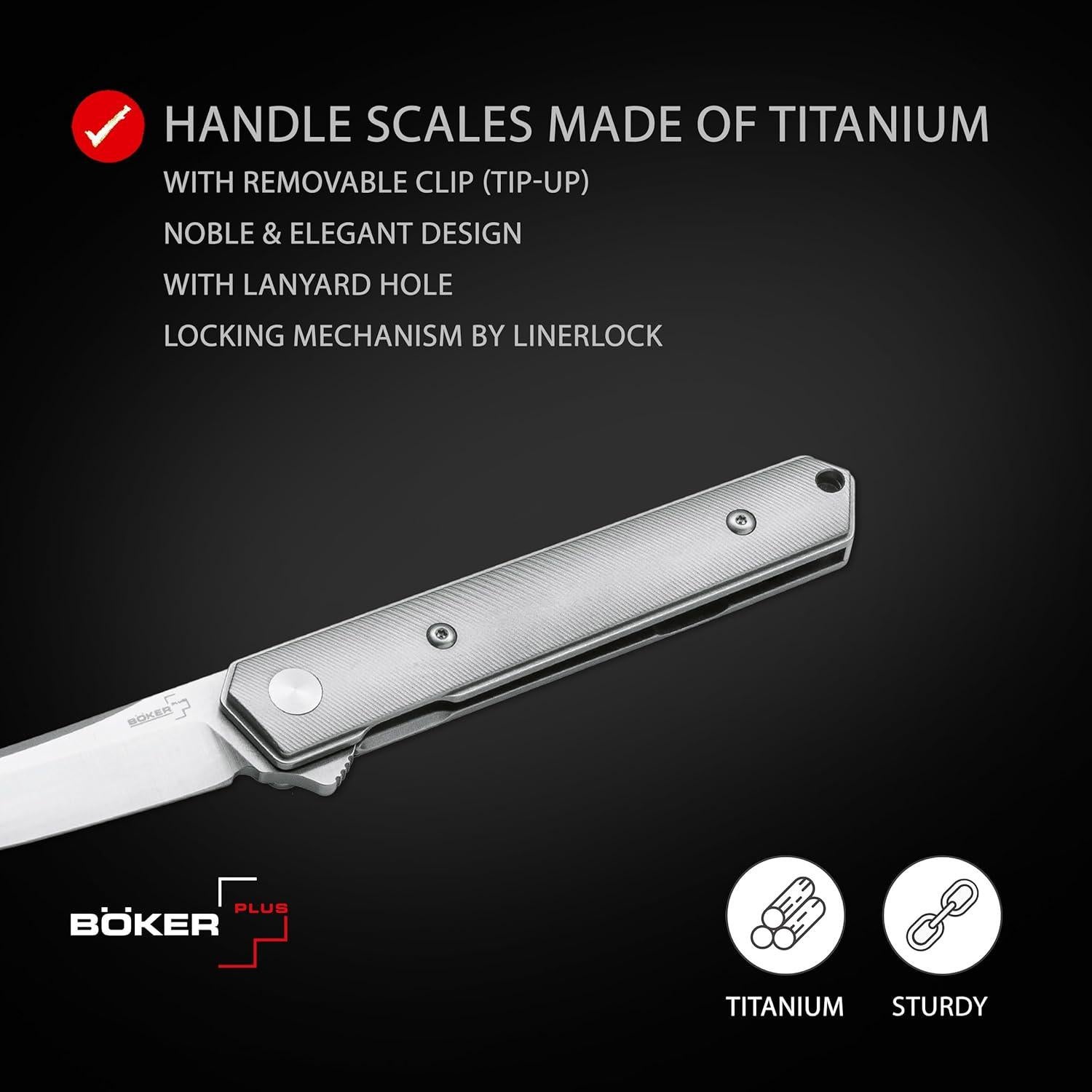 Cuchillo Plegable Boker Plus Kwaiken Mini Titan 18.4 cm