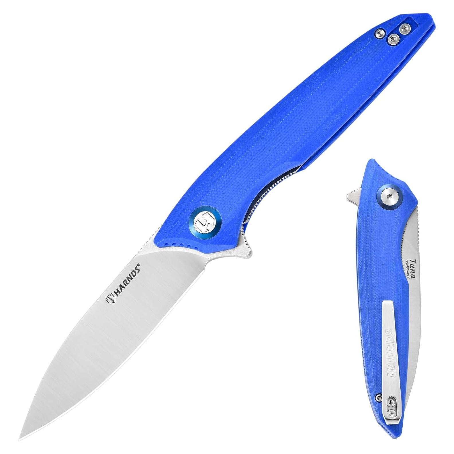 Cuchillo Plegable Harnds US-CK9175 Azul 195mm Camping Supervivencia