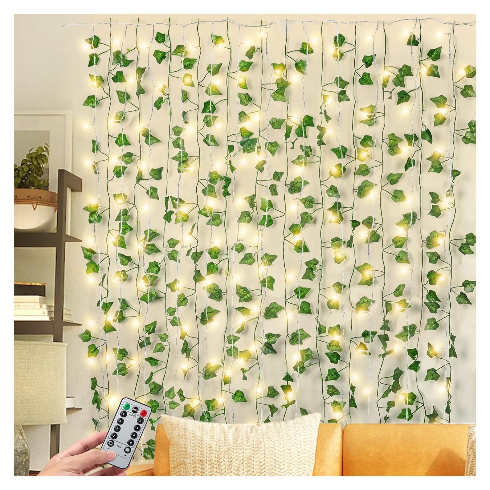 Guirnalda de Hiedra Artificial JACKYLED 25.6m con 240 Luces LED