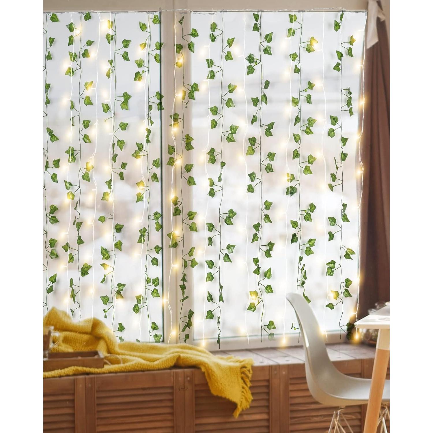 Guirnalda de Hiedra Artificial JACKYLED 25.6m con 240 Luces LED
