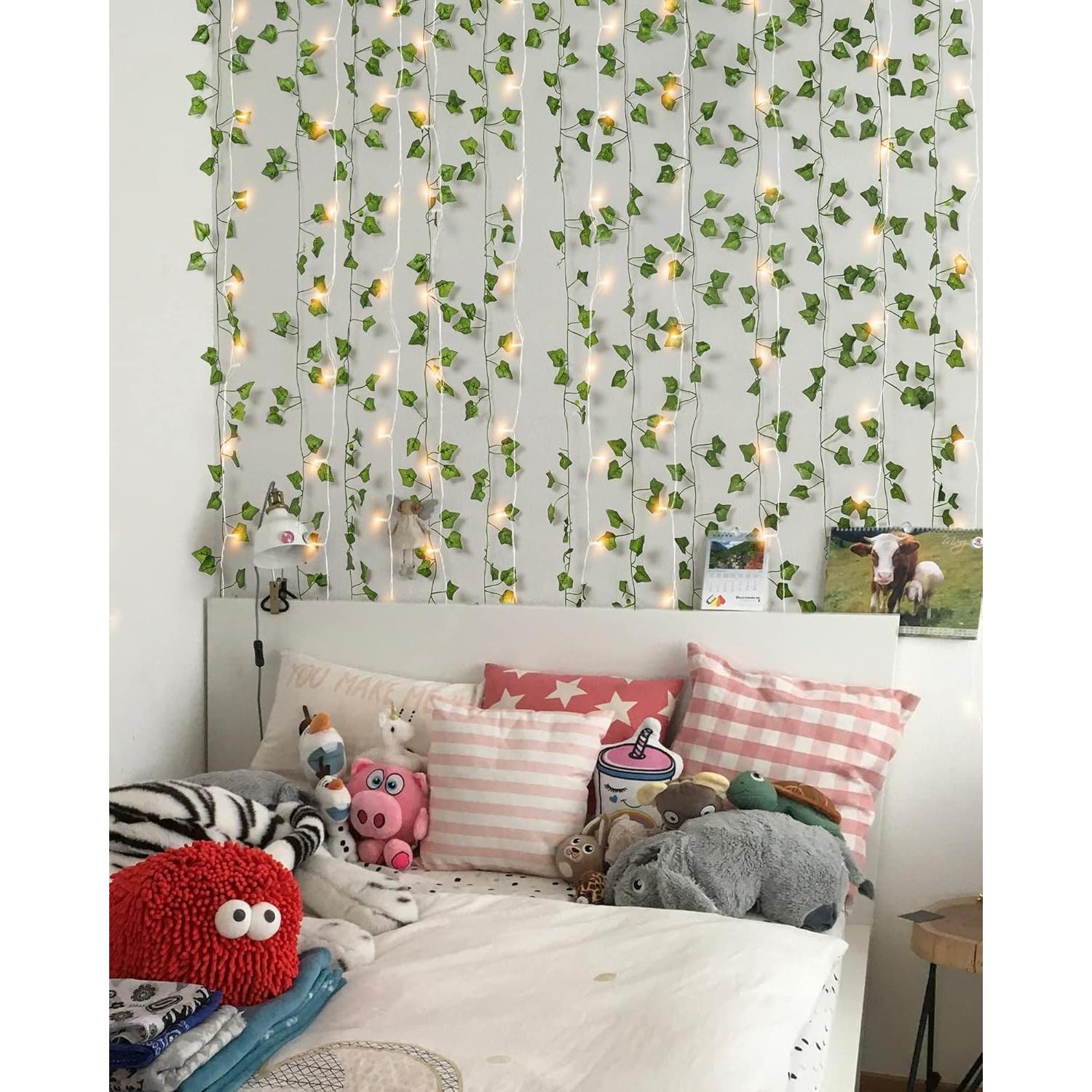 Guirnalda de Hiedra Artificial JACKYLED 25.6m con 240 Luces LED