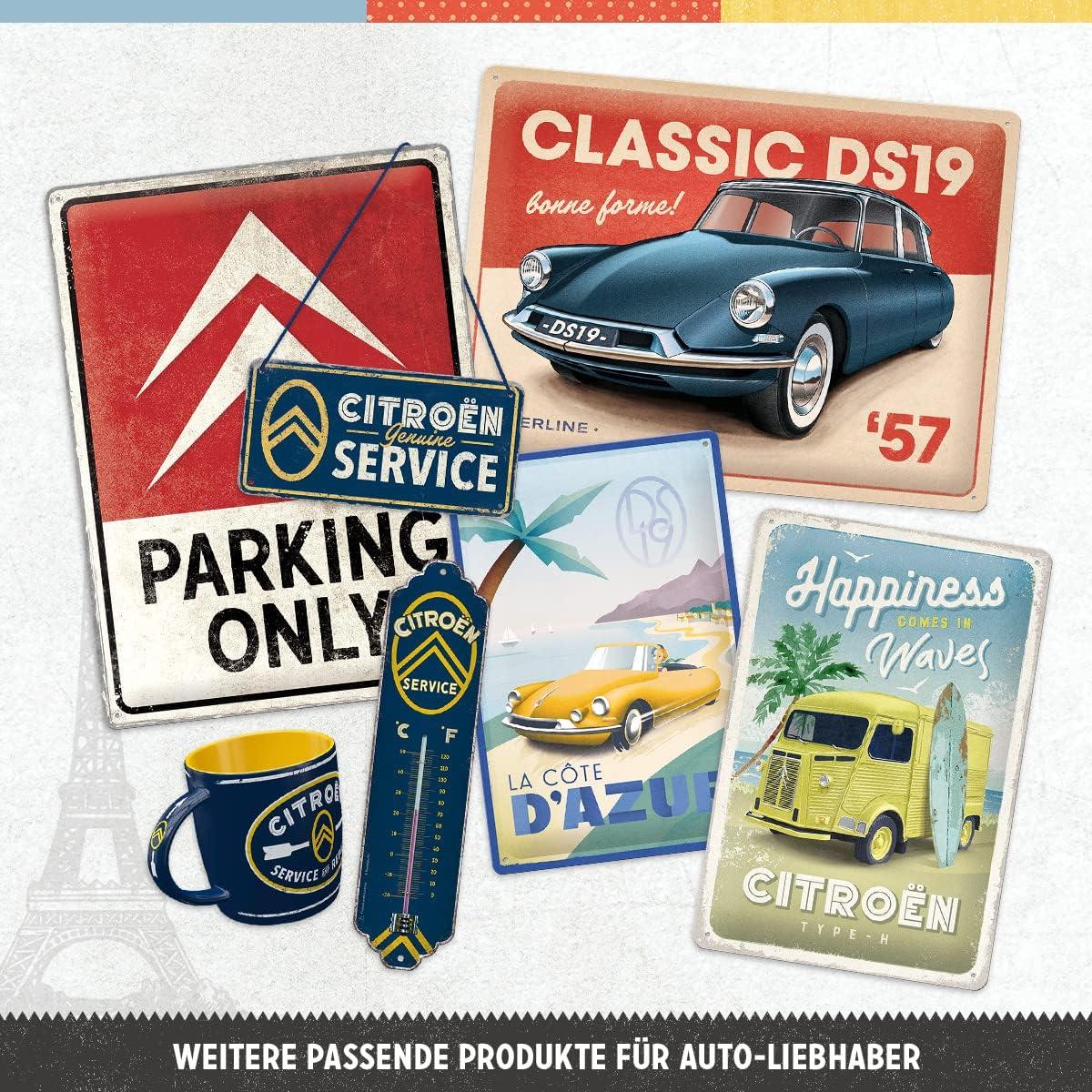 Letrero de Metal Vintage Citroen 2CV Nostalgic-Art 20x15 cm